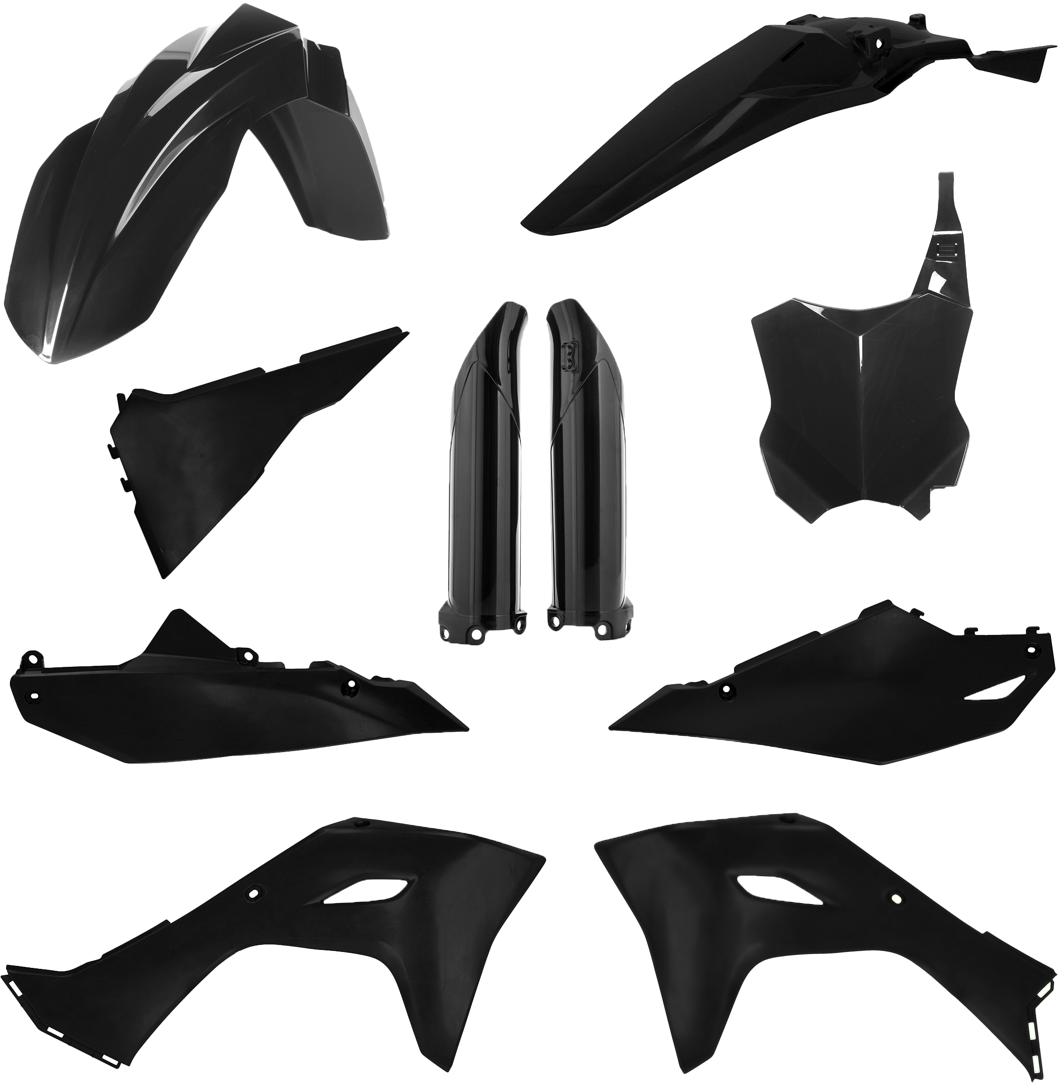 FULL PLASTIC KIT KAW BLACK