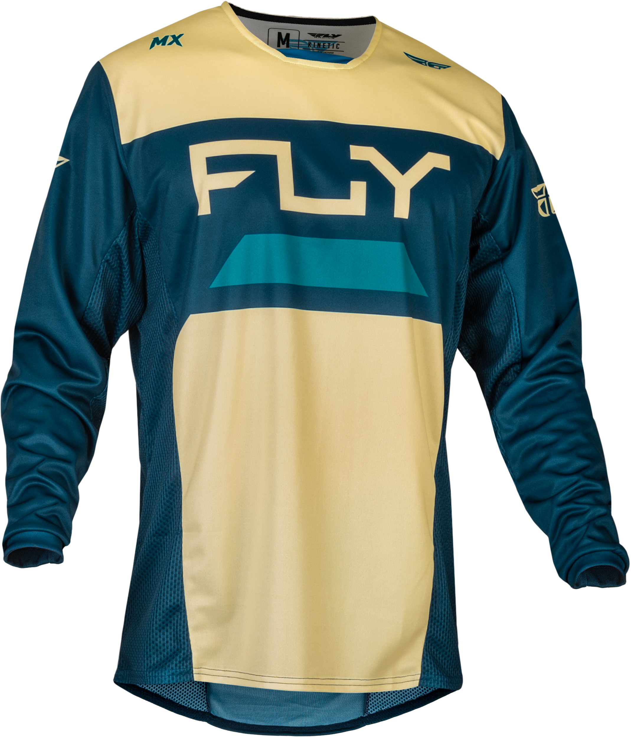 KINETIC RELOAD JERSEY IVORY/NAVY/COBALT MD