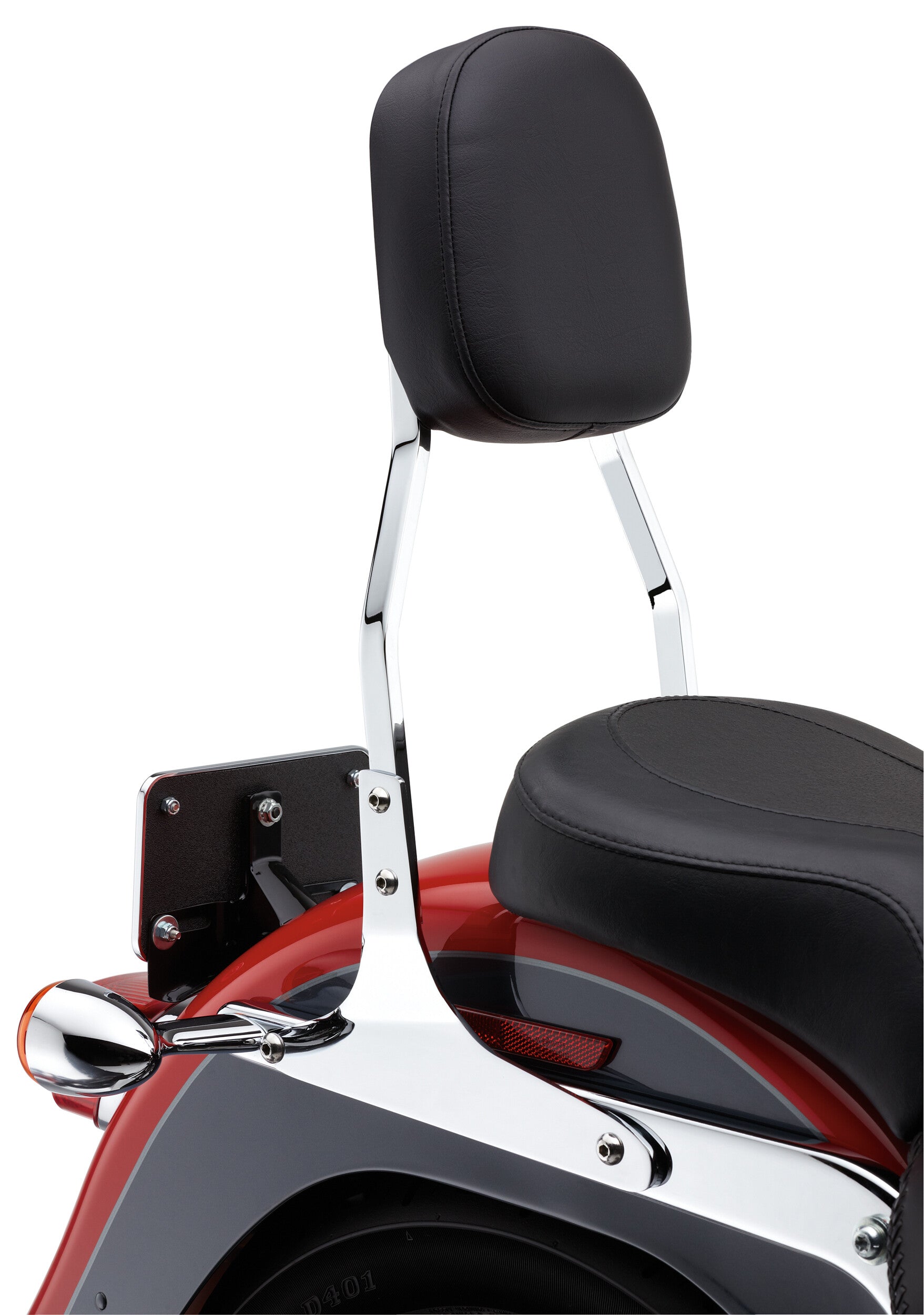 STANDARD SISSY BAR ROUND BLK FLSTF 07-17 FXST/S/B 06-10