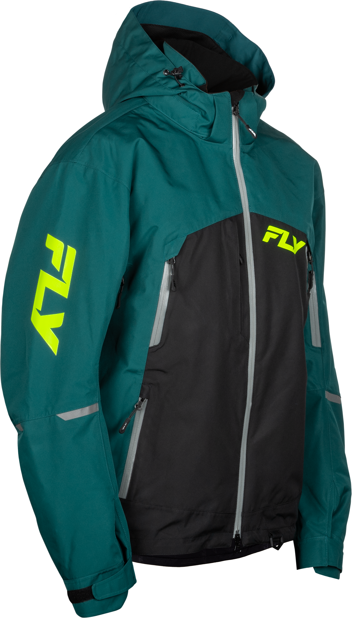 INCLINE JACKET TEAL/BLACK LG