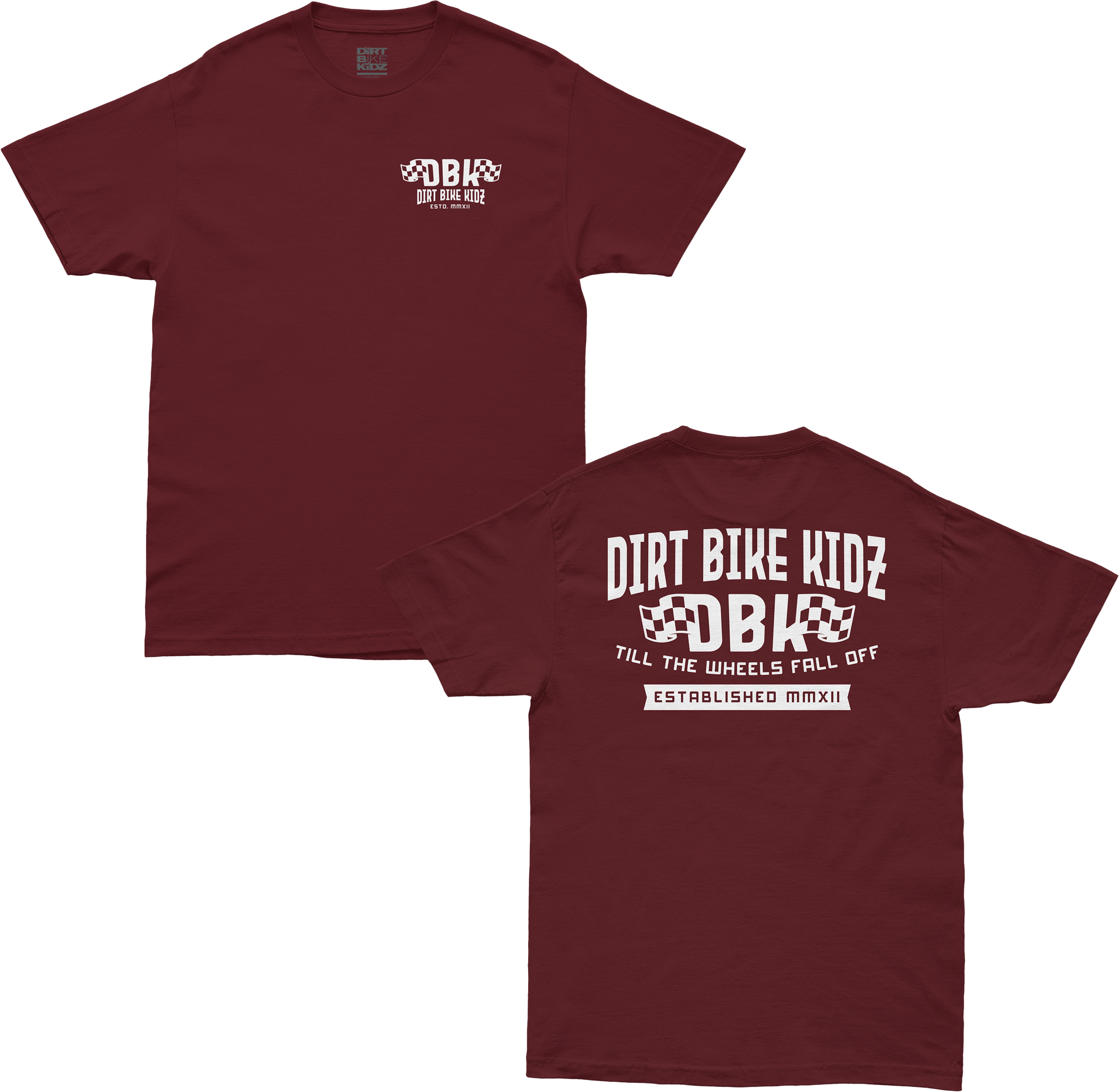 TILL THE END TEE BURGUNDY SM