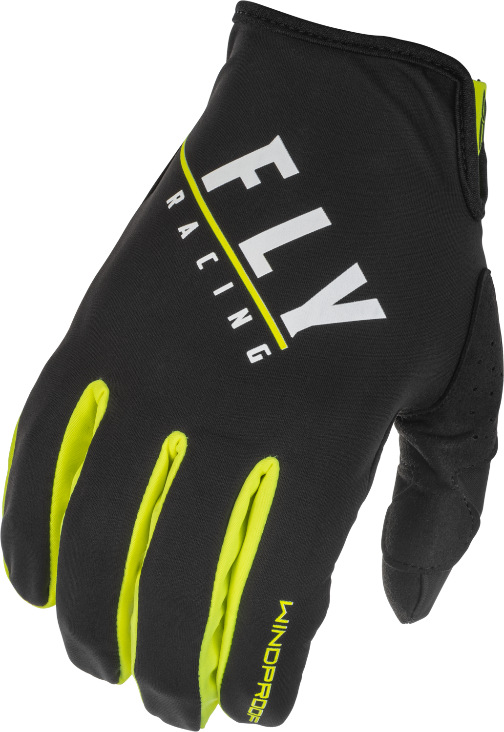 WINDPROOF GLOVES BLACK/HI-VIS SZ 10