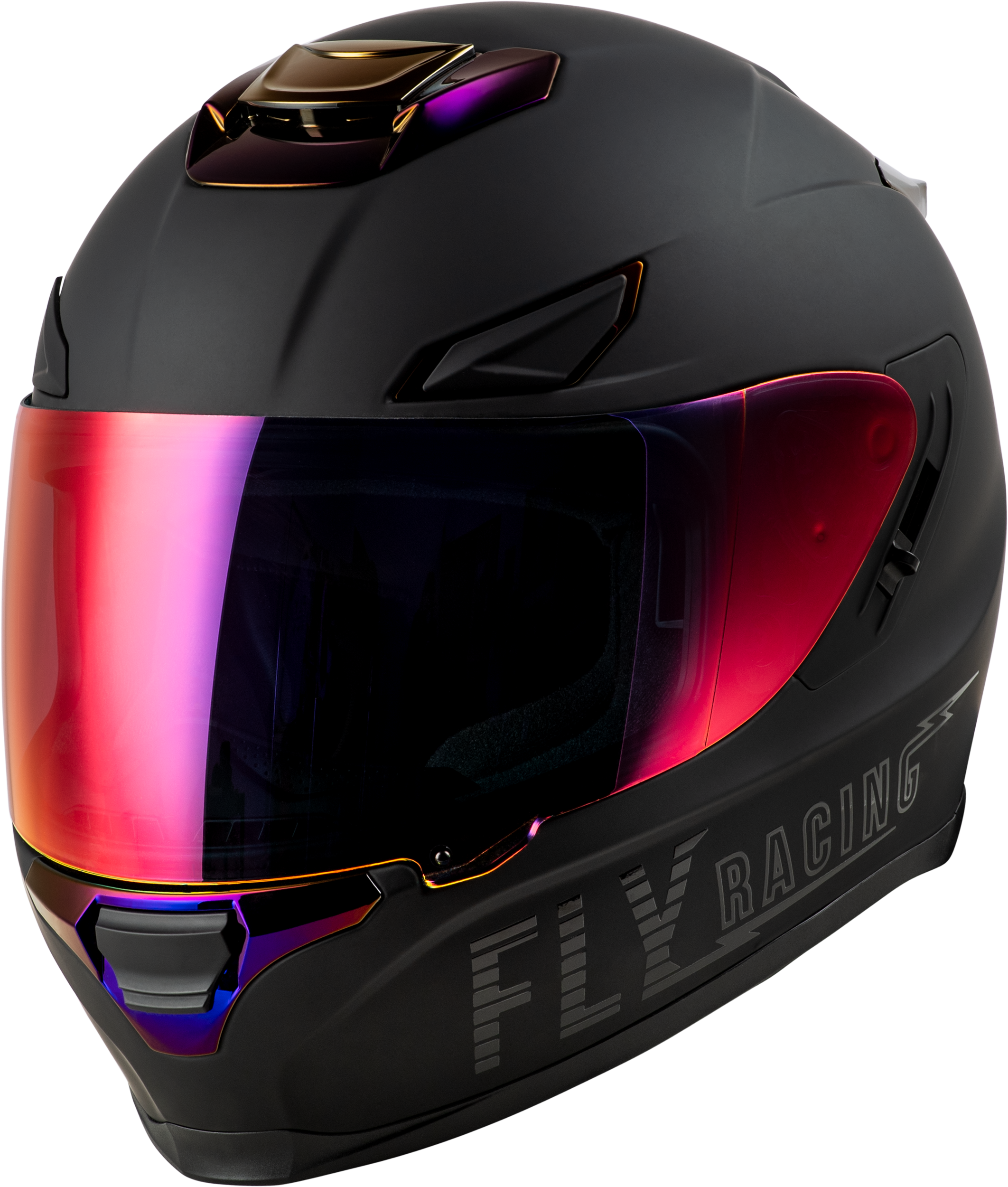 SENTINEL RECON HELMET MATTE BLACK/PURPLE CHROME LG