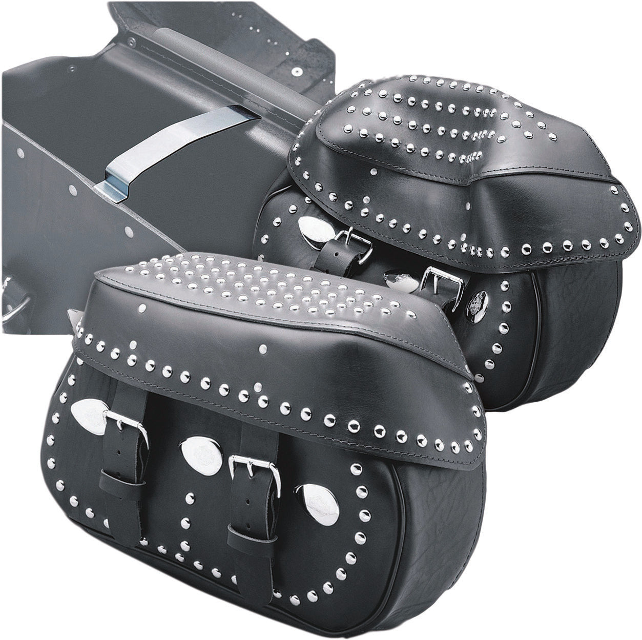SADDLEBAG LID SUPPORTS FOR STOCK LEATHER BAGS