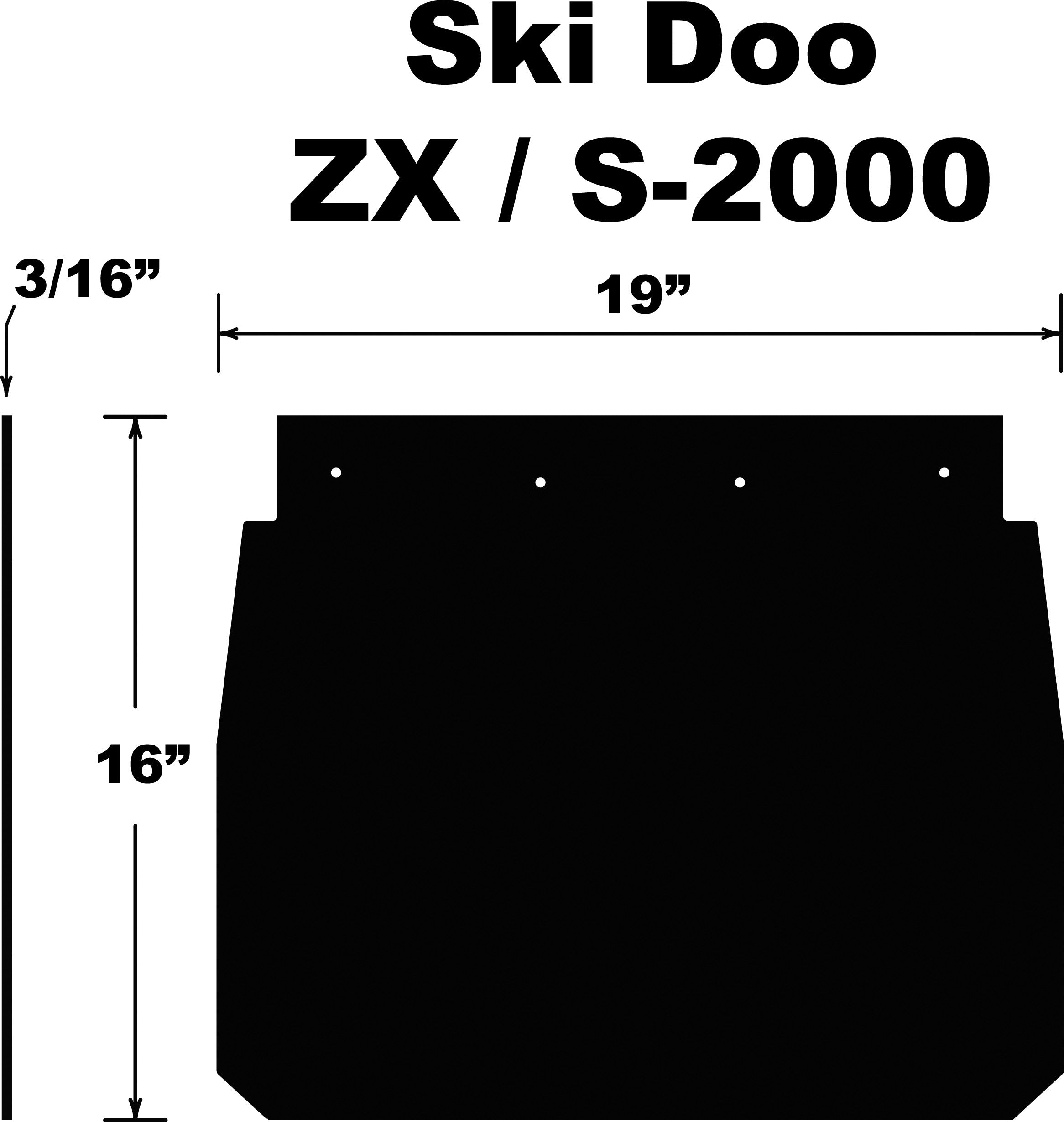 SNOWFLAP SKI DOO ZX/S-2000 92-03