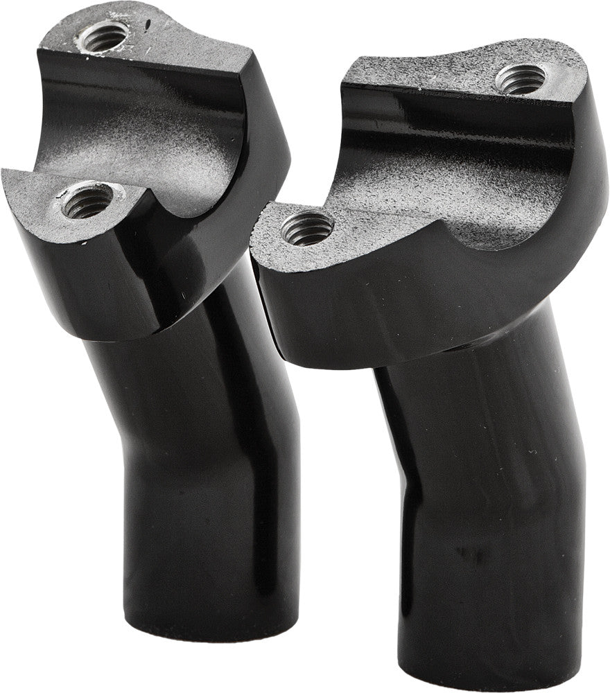 H-BAR RISERS 3.5" PULLBACK BLACK