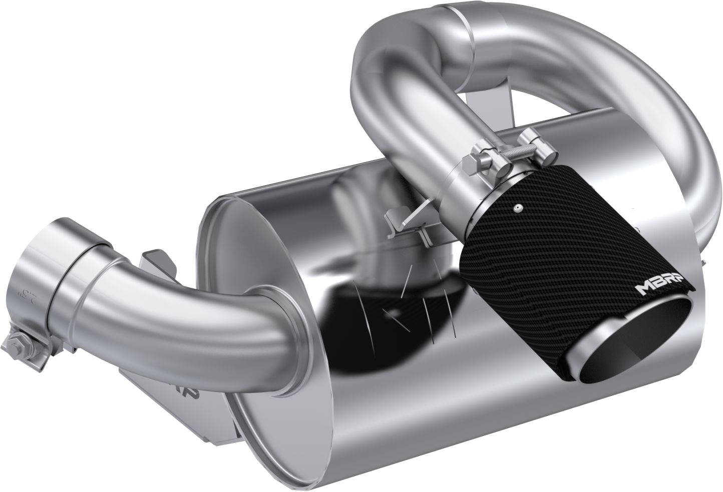 SINGLE SLIP-ON CENTER EXIT W/ 2.5" PERFORMANCE MUFFLER