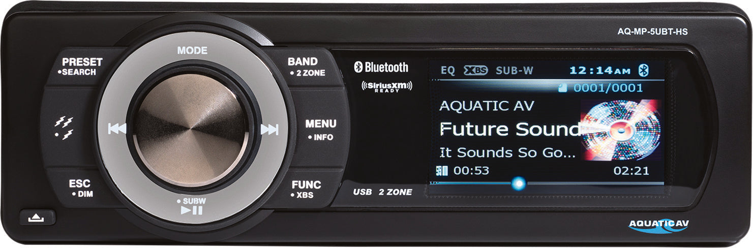BLUETOOTH USB/MP3 MEDIA PLAYER SIRIUS/XM READY