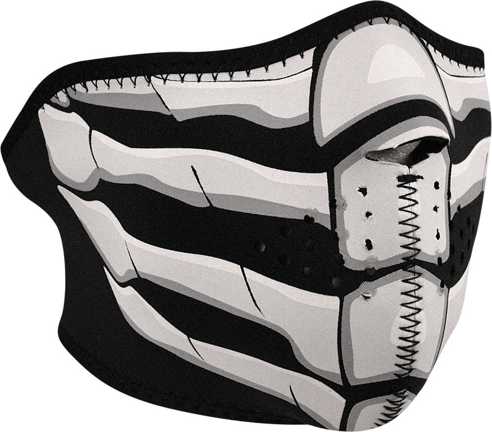 HALF FACE MASK GLOW-IN-DARK BONE BREATH #26-5054
