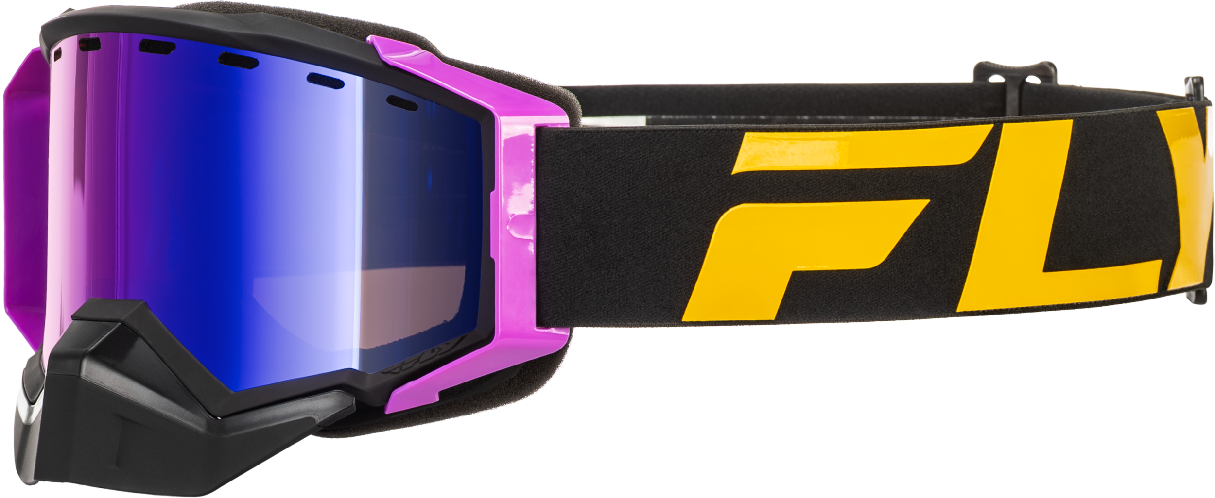 ZONE ELITE SN GOGGLE BLK/PINK W/PUR MIR/PLRZD ROSE LENS