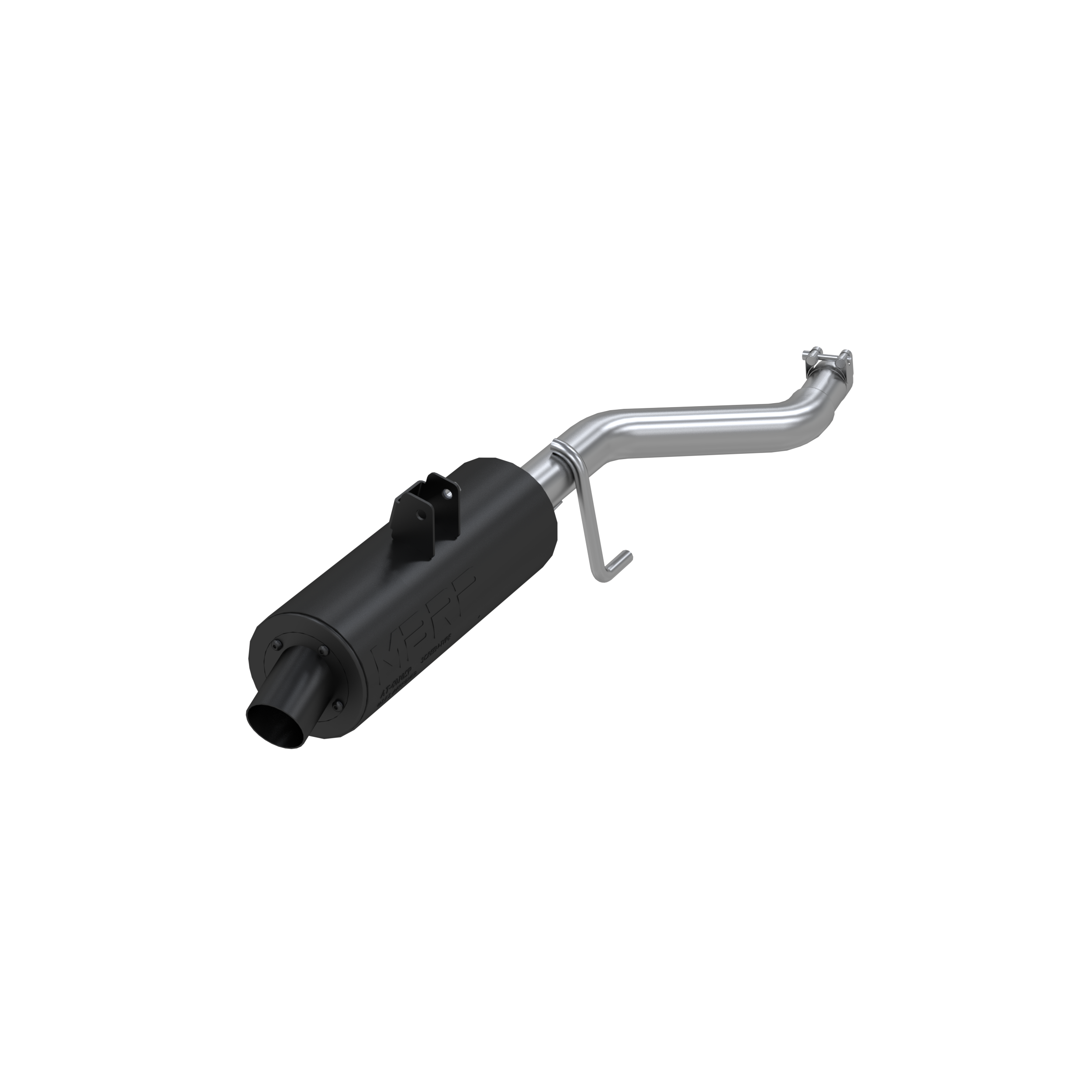 SINGLE SLIP-ON SYSTEM W/ 1.75" SPORT MUFFLER BLK