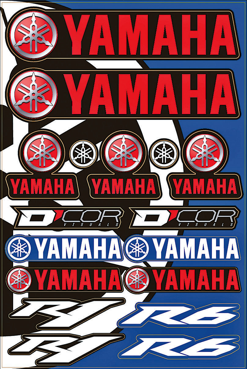 YAMAHA STREET DECAL SHEET