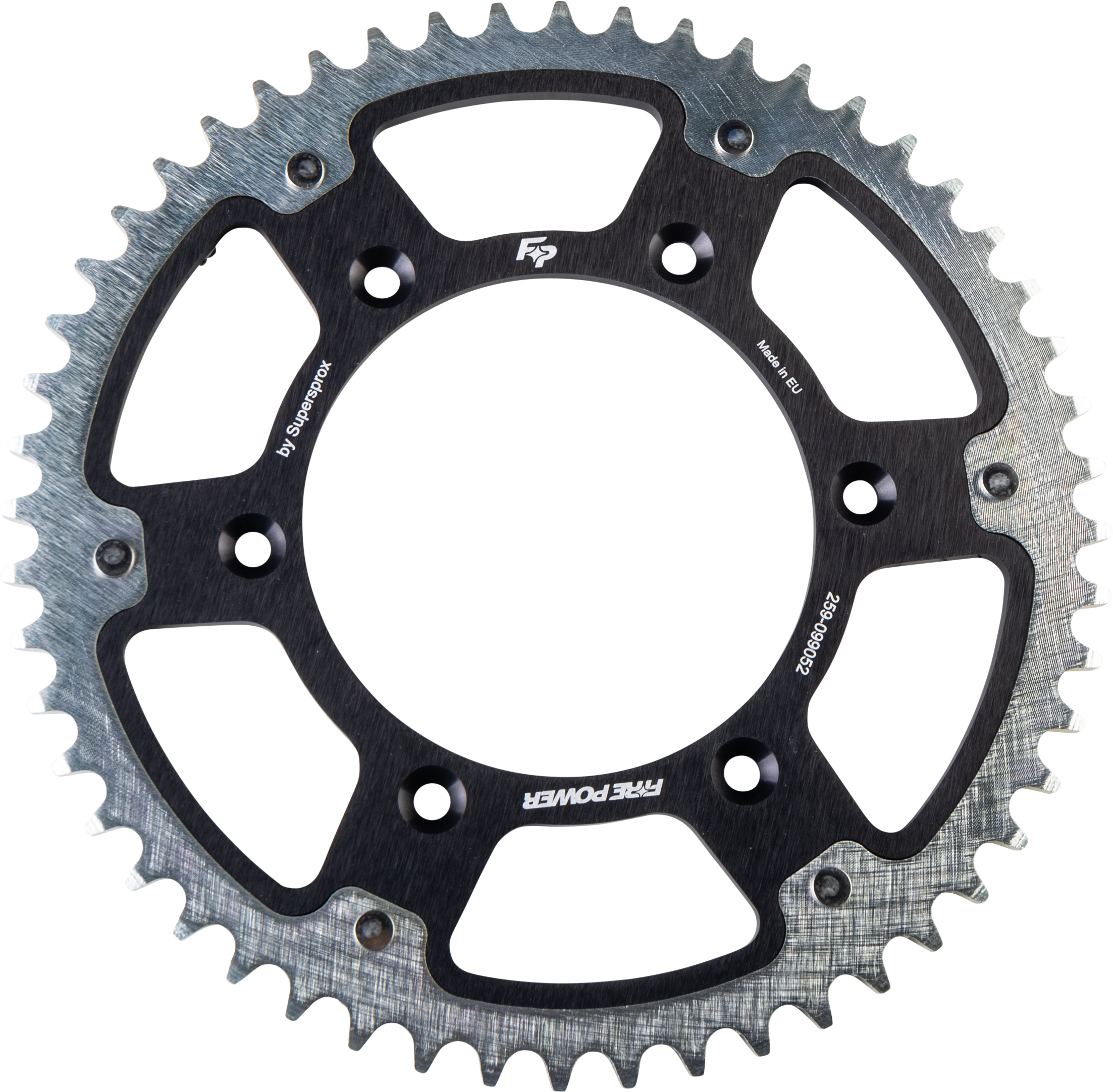 REAR SPROCKET HYBRID 52T BLK/SIL