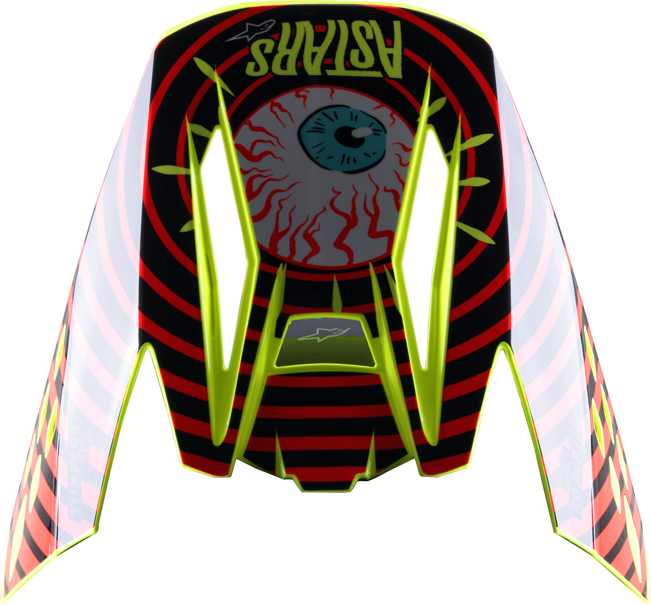 S-M5 SOLAR FLARE VISOR BLACK/RED/FLUO YELLOW