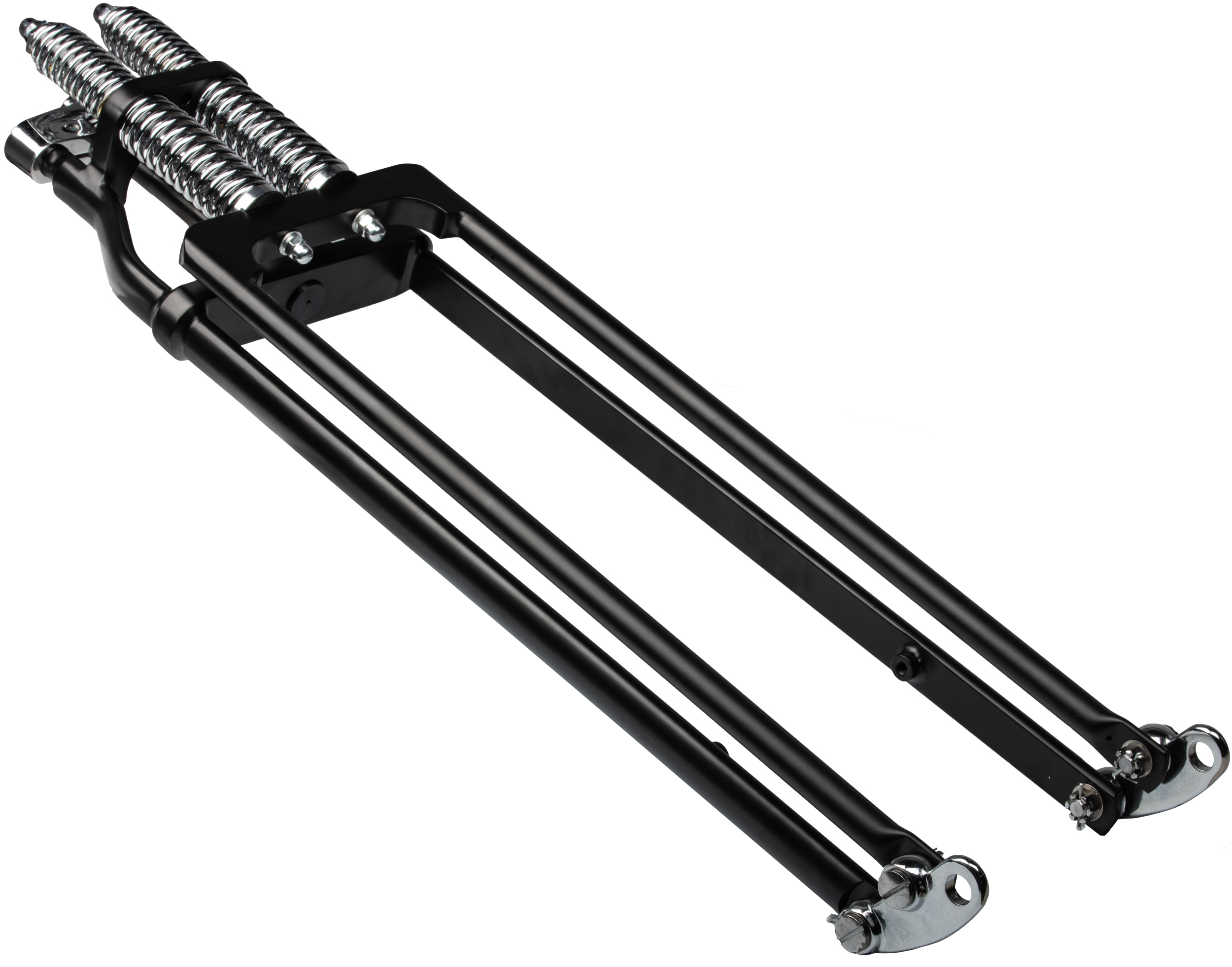 SPRINGER FORK TAPERED LEG +6 BLACK