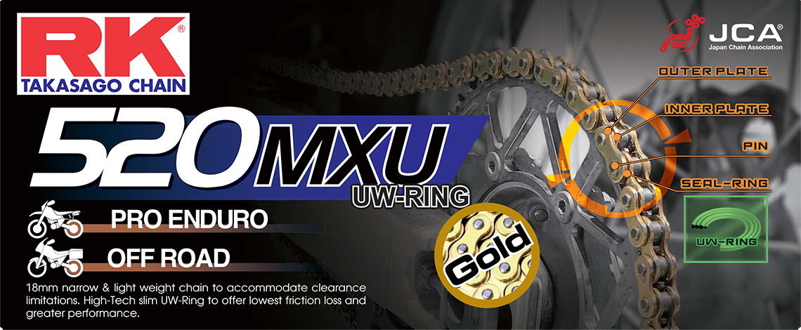 GB520MXU DRIVE CHAIN GOLD 520 X 120