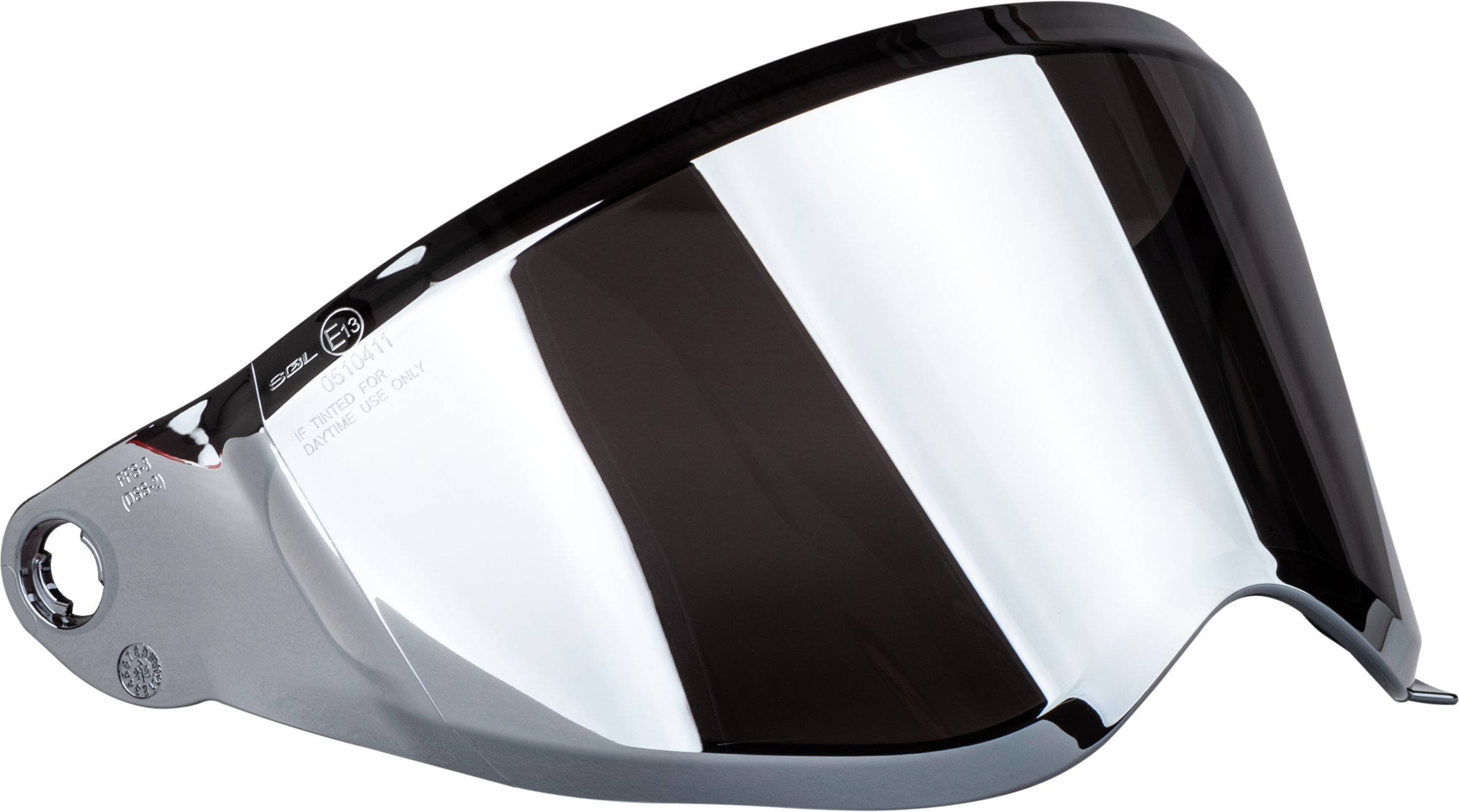 TREKKER HELMET FACE SHIELD SILVER IRIDIUM