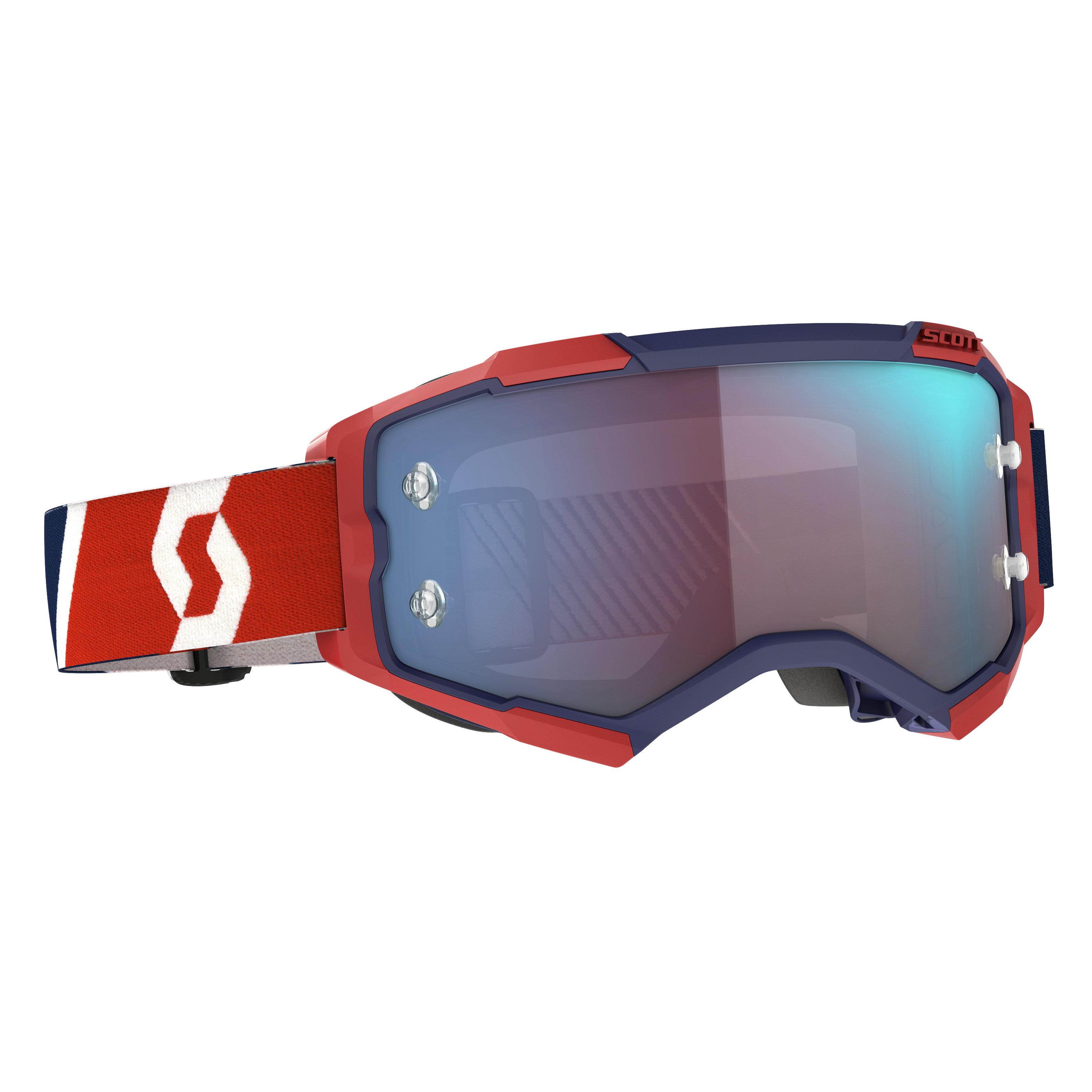 FURY GOGGLE RED/BLUE BLUE CHROME WORKS LENS