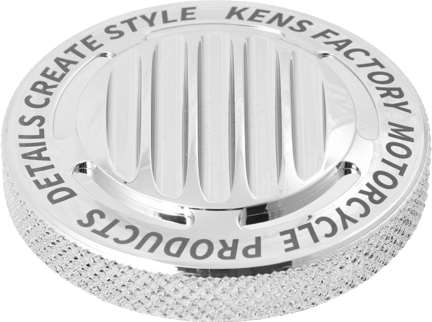 NL GAS CAP FINNED CHROME DUMMY CAP FOR M8 LH