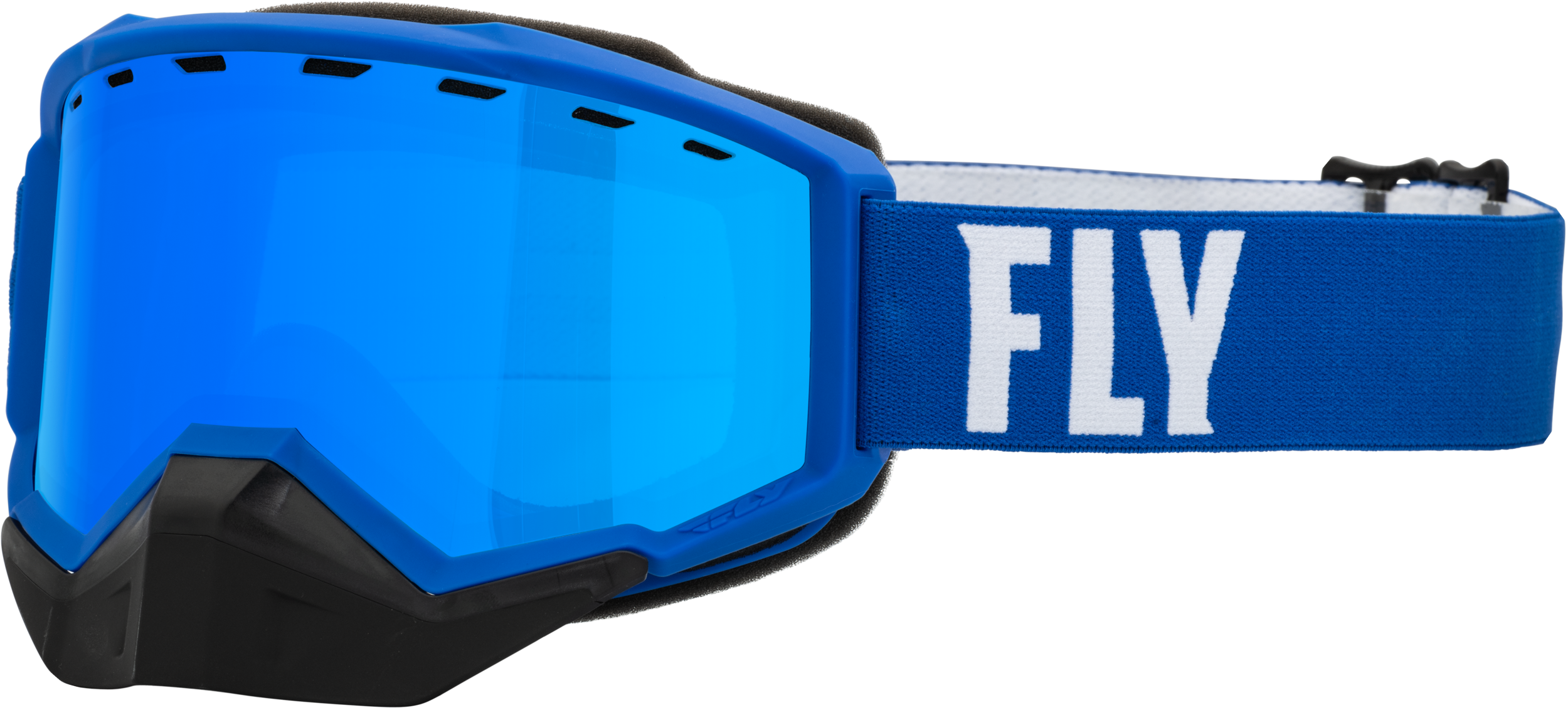 FOCUS SNOW GOGGLE BLUE/WHITE W/ SKY BLUE MIRROR/BLUE LENS