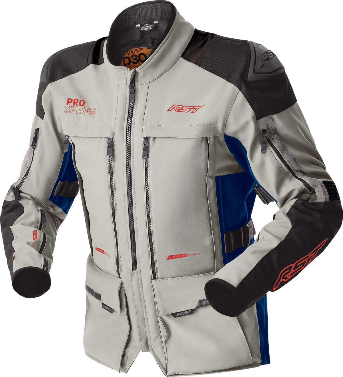 WOMENS PS ADVENTURE D3O JACKET SIL/BLU TEXTILE XL