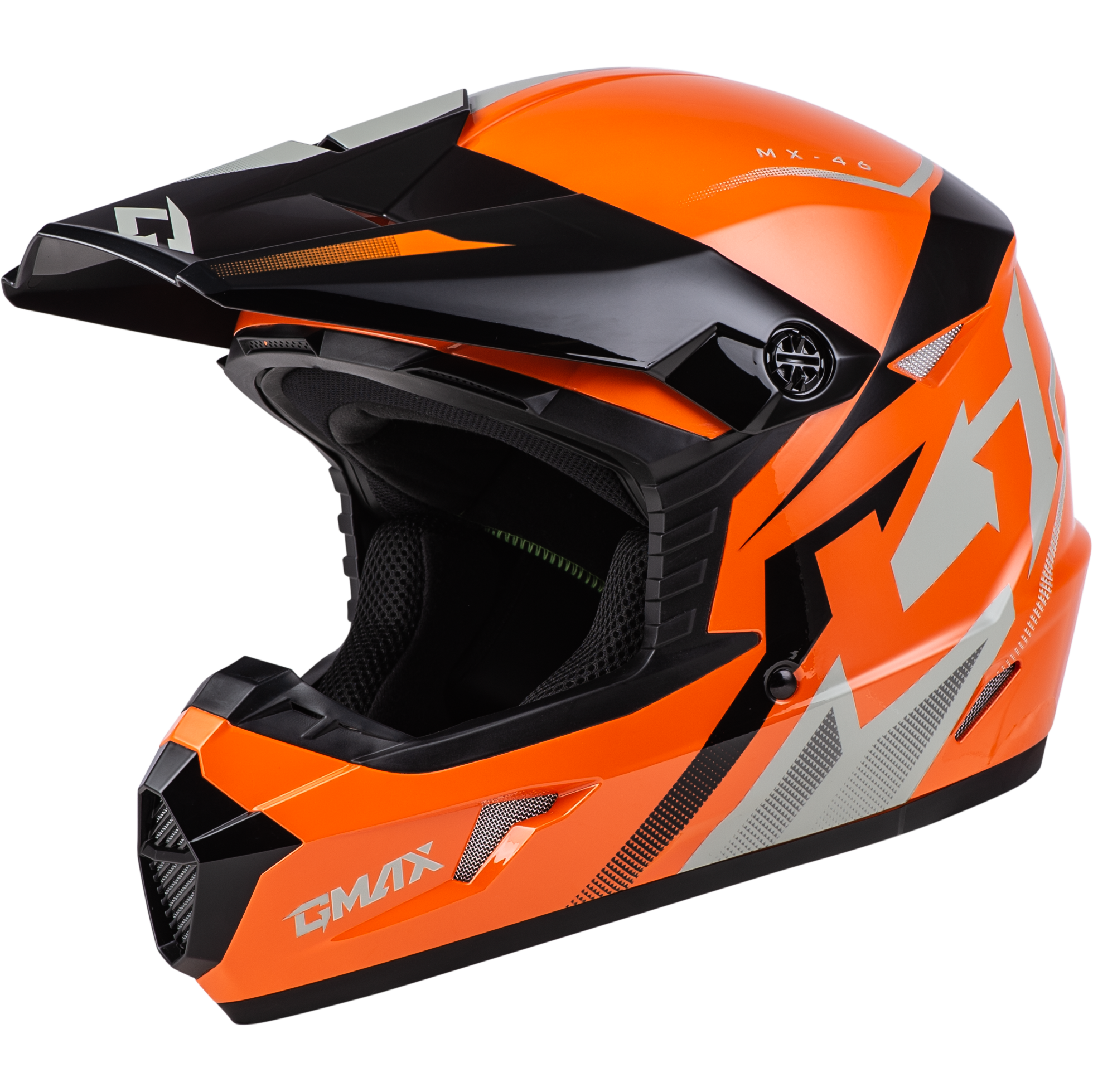 MX-46 COMPOUND HELMET ORANGE/BLACK/GREY MD