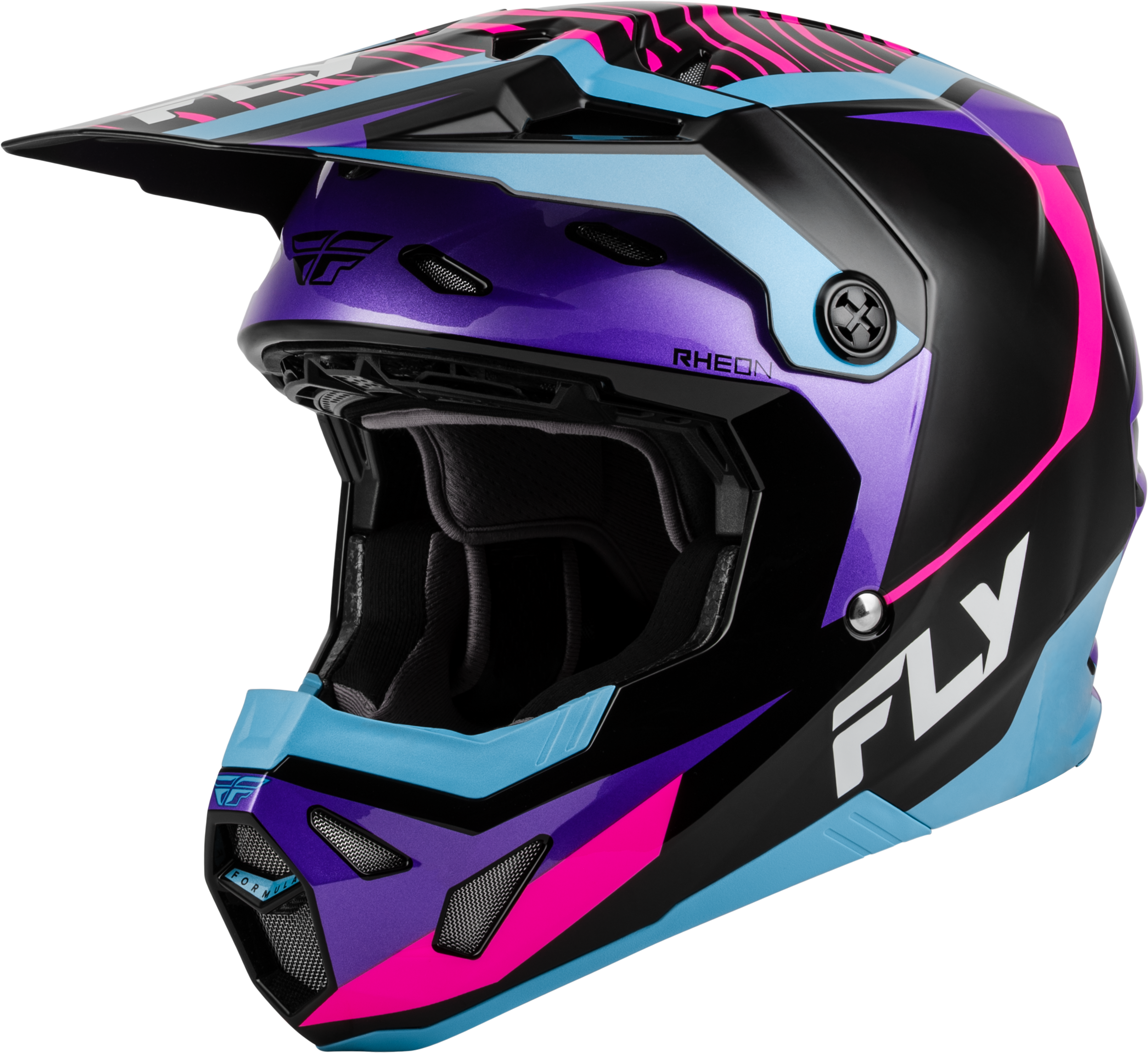 FORMULA CP CHARGE HELMET BLACK/PURPLE/PINK/BLUE MD