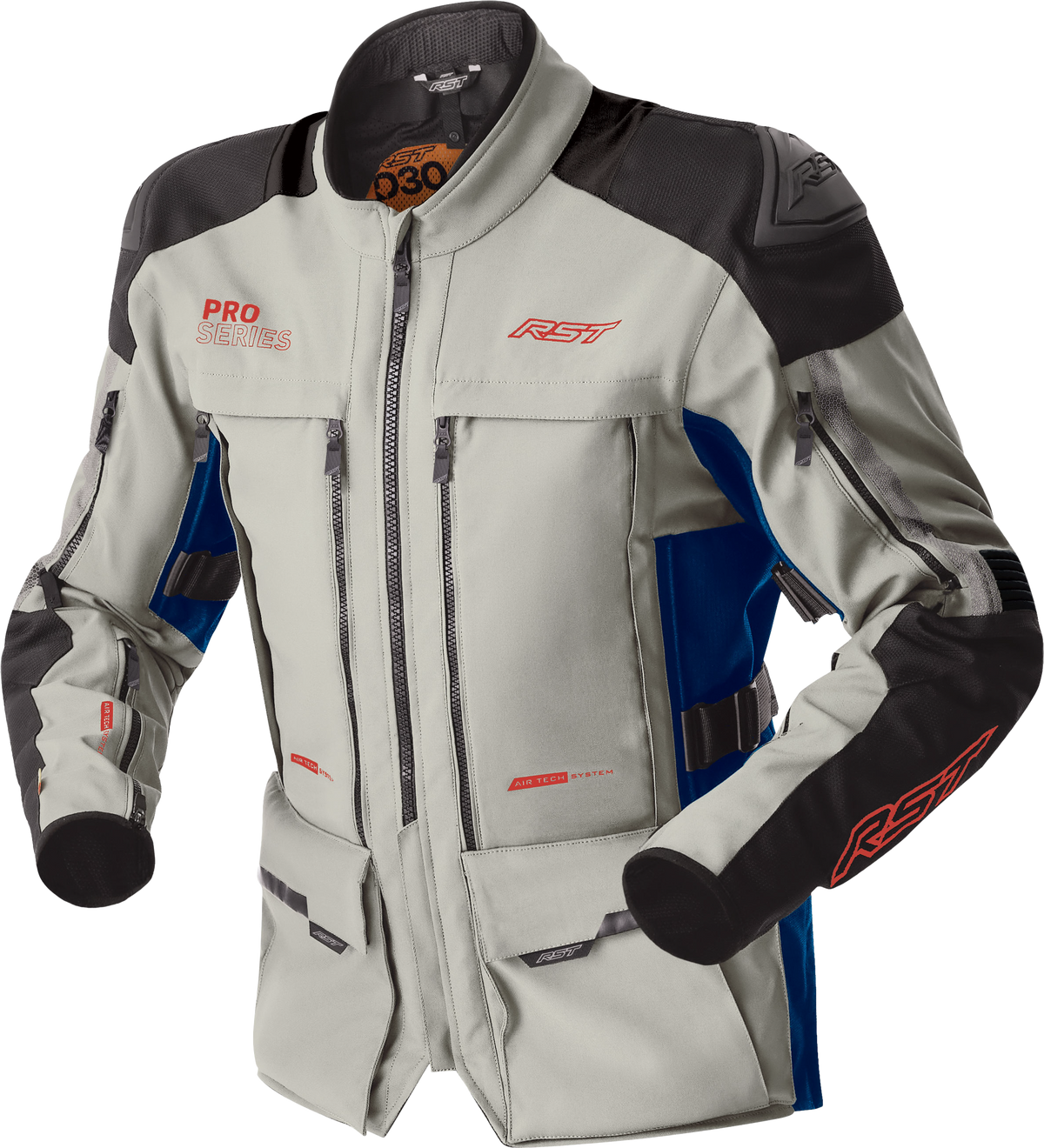 PS ADVENTURE D3O JACKET SILVER/BLUE TEXTILE MD