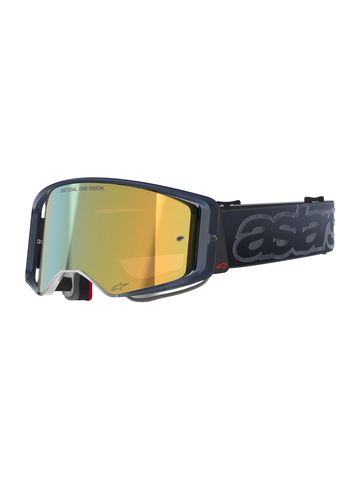 Alpinestars Supertech Vision Vista Goggles - Black / Mirror Gold Lens