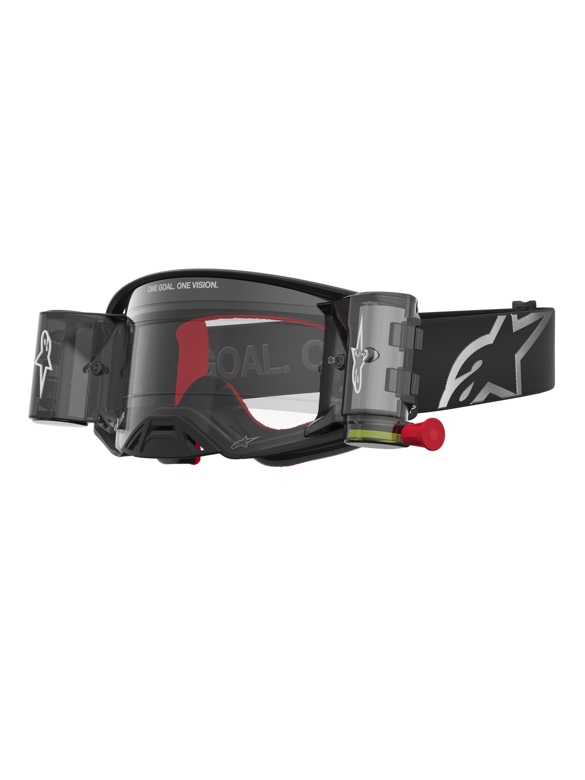 Alpinestars Supertech Firma Rolloff Goggles - Black Silver / Clear Lens