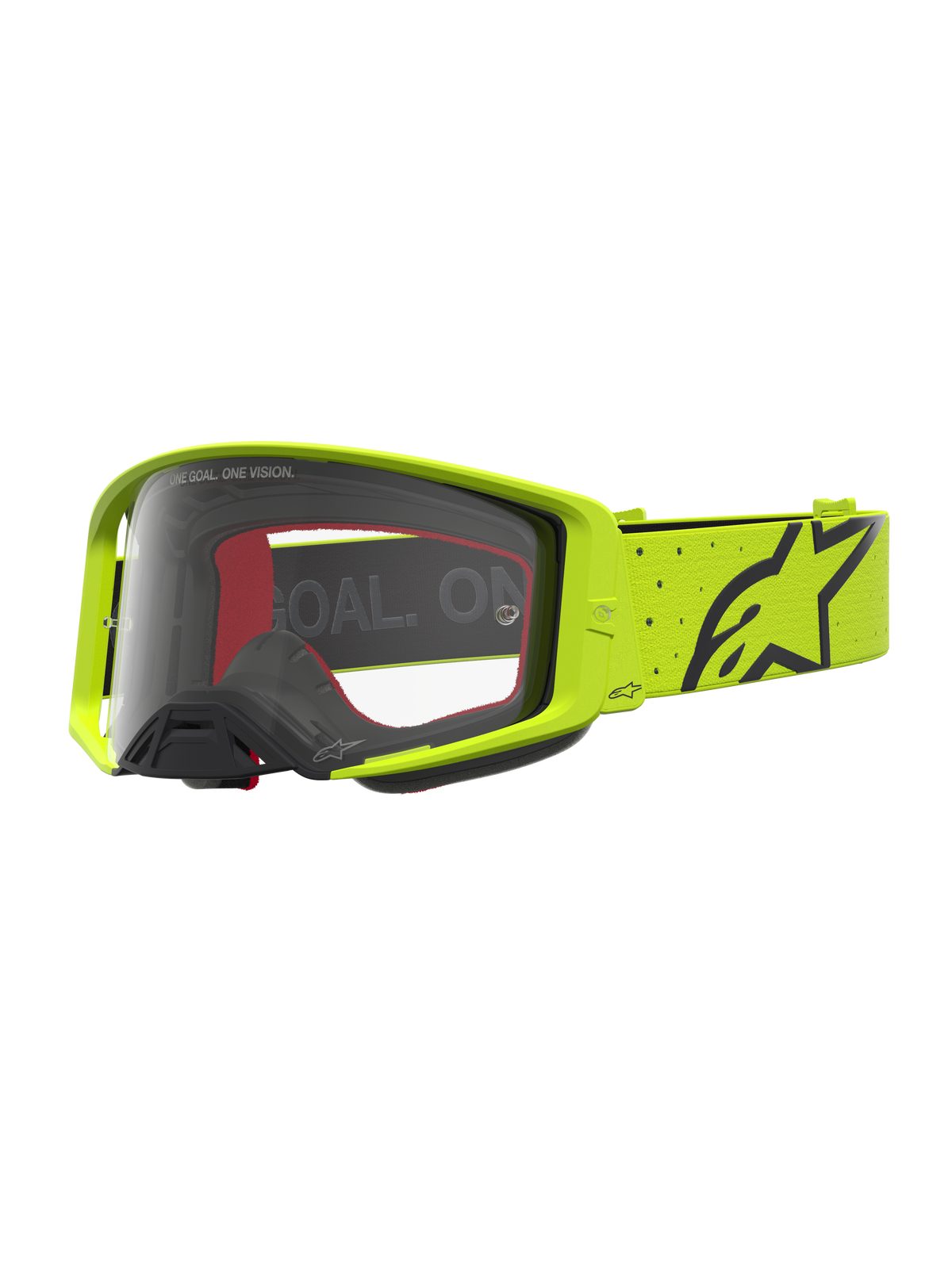 Alpinestars Supertech Vesta Goggles - Yellow Fluo Black / Clear Lens