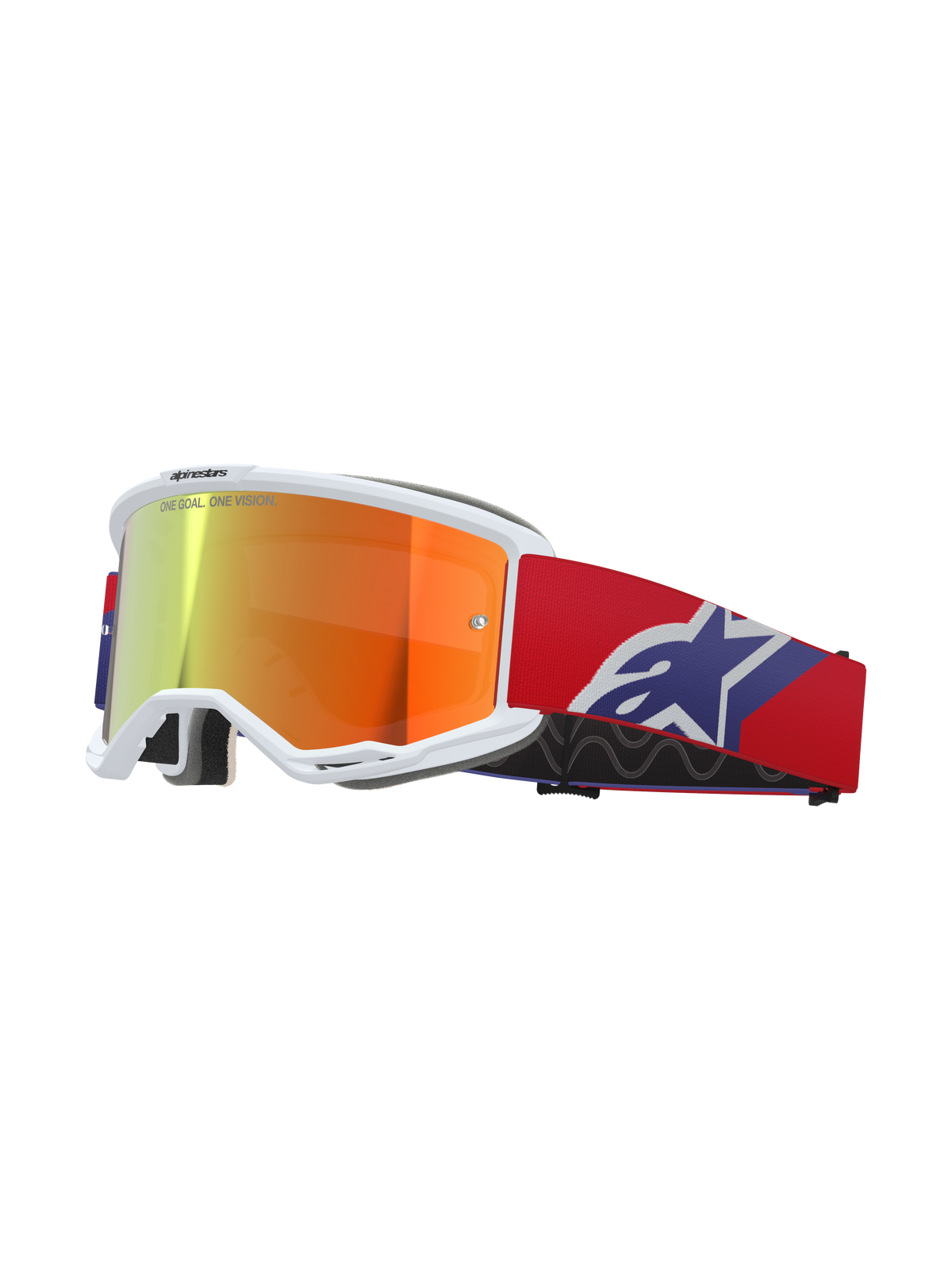 Alpinestars Vision 5 Corp Goggles - Red Purple / Mirror Red Lens