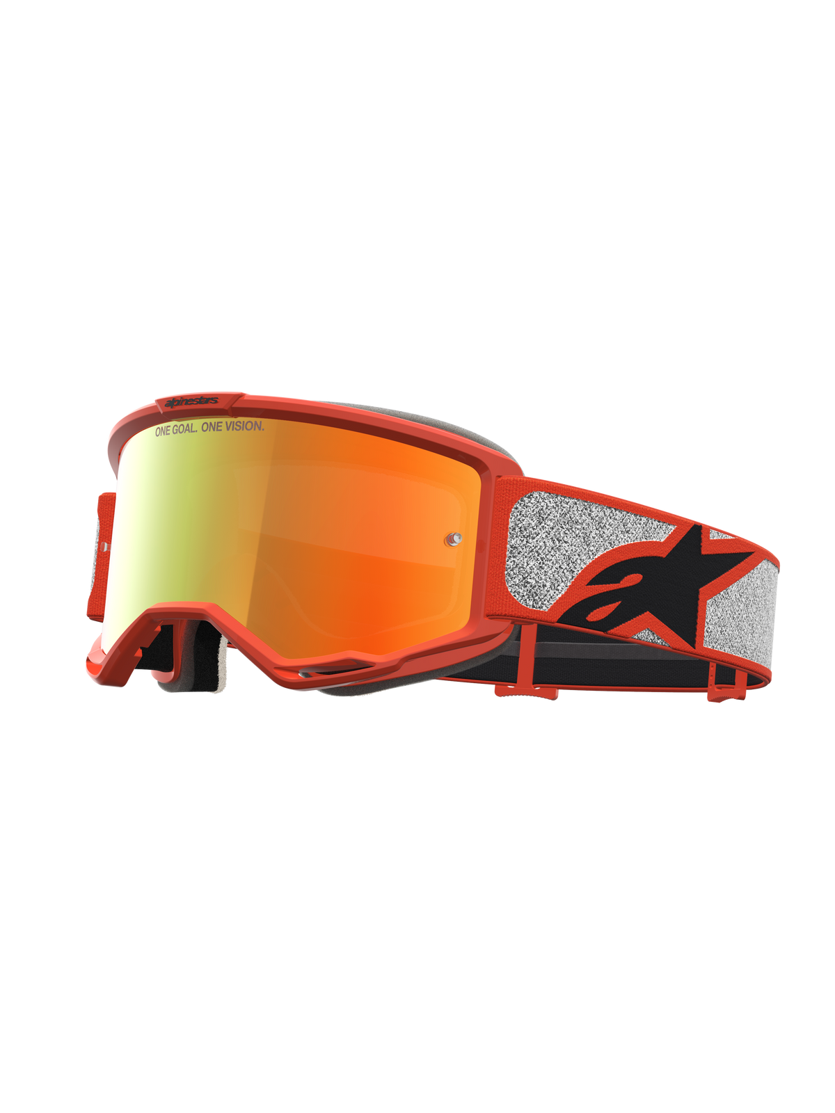 Alpinestars Vision 5 Rora Goggles - Silver Orange / Mirror Red Lens