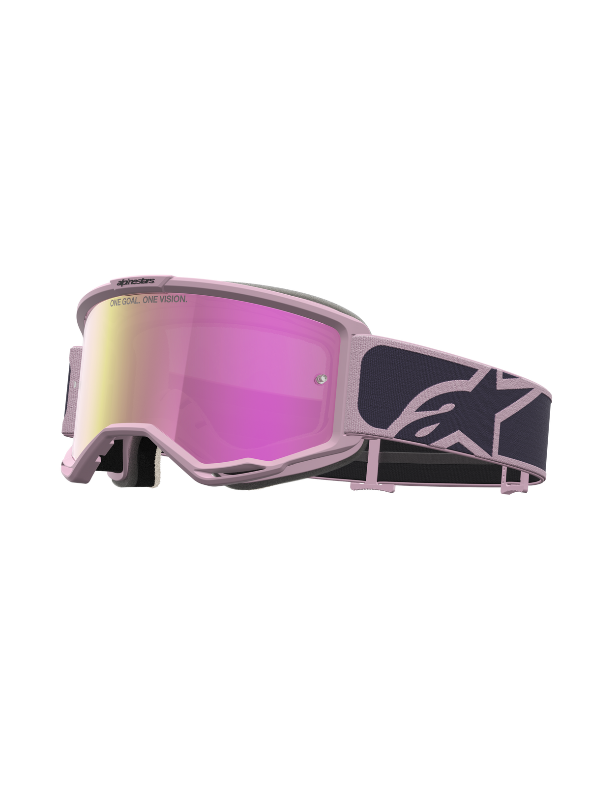 Alpinestars Vision 5 Rora Goggles - Graystone Old Pink / Mirror Pink Lens