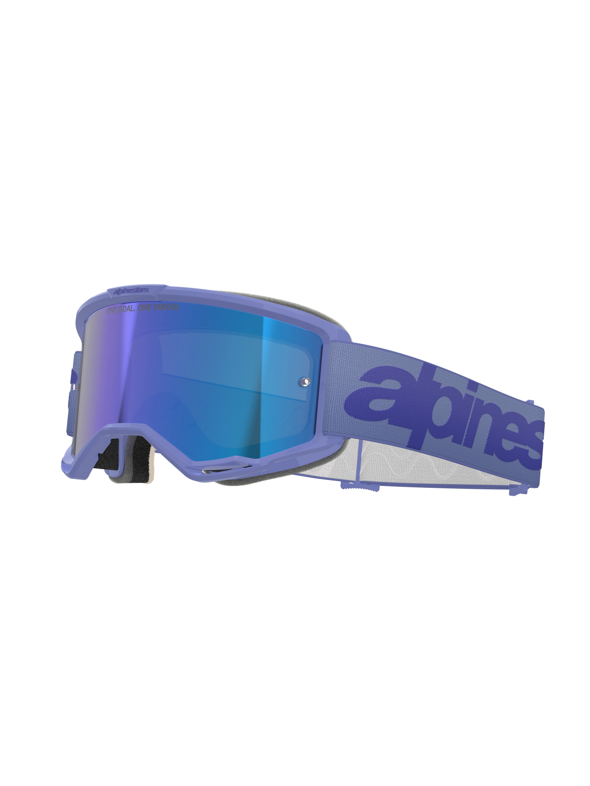 Alpinestars Vision 5 Wordmark Goggles - Purple / Mirror Blue Lens