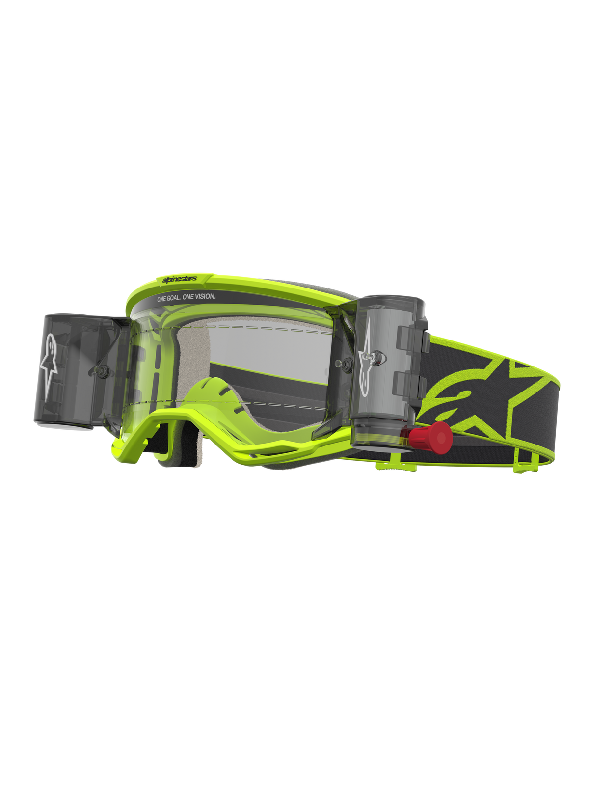 Alpinestars Vision 5 Rora Roll Off Goggles - Yellow Fluo Black / Clear Lens
