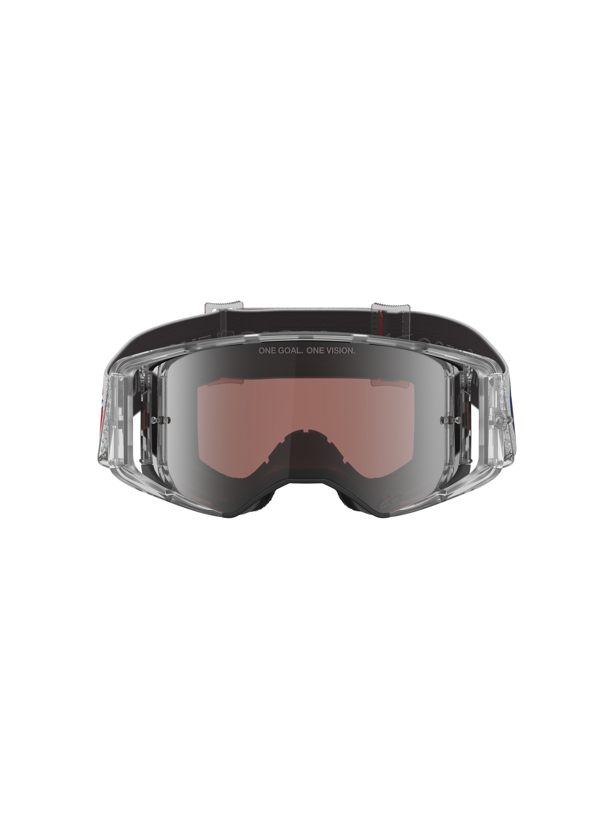 Alpinestars Supertech Vision MERICA Goggles - Red Blue / Mirror Silver-Copper Lens