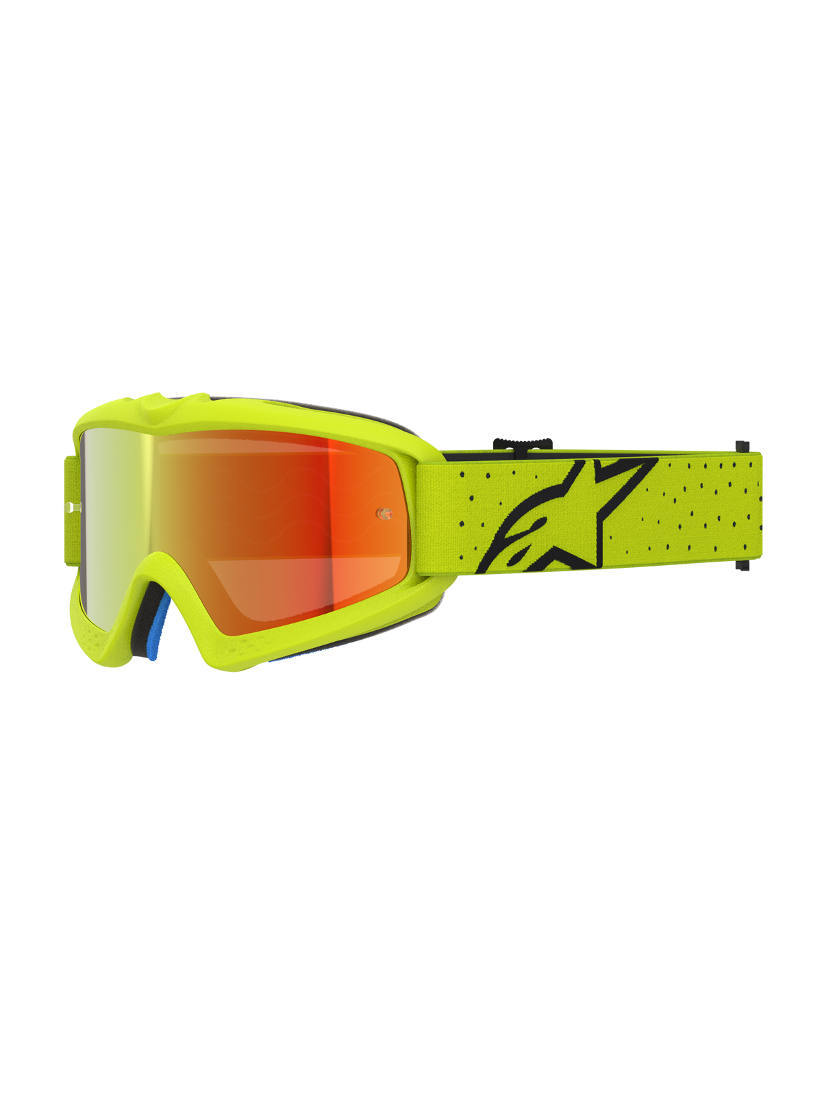 Alpinestars Vision Youth Vesta Goggles - Yellow Fluo Black / Mirror Red Lens