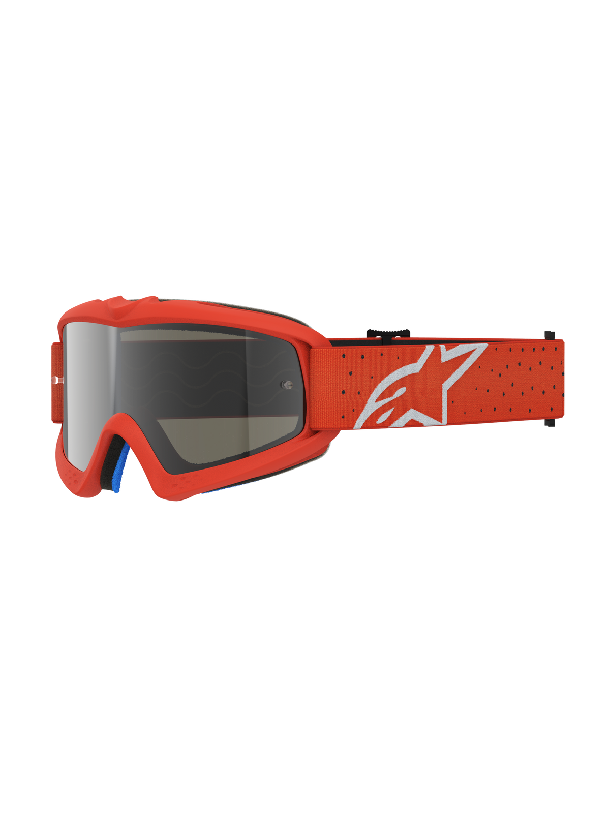 Alpinestars Vision Youth Vesta Goggles - Orange White / Mirror Silver Lens