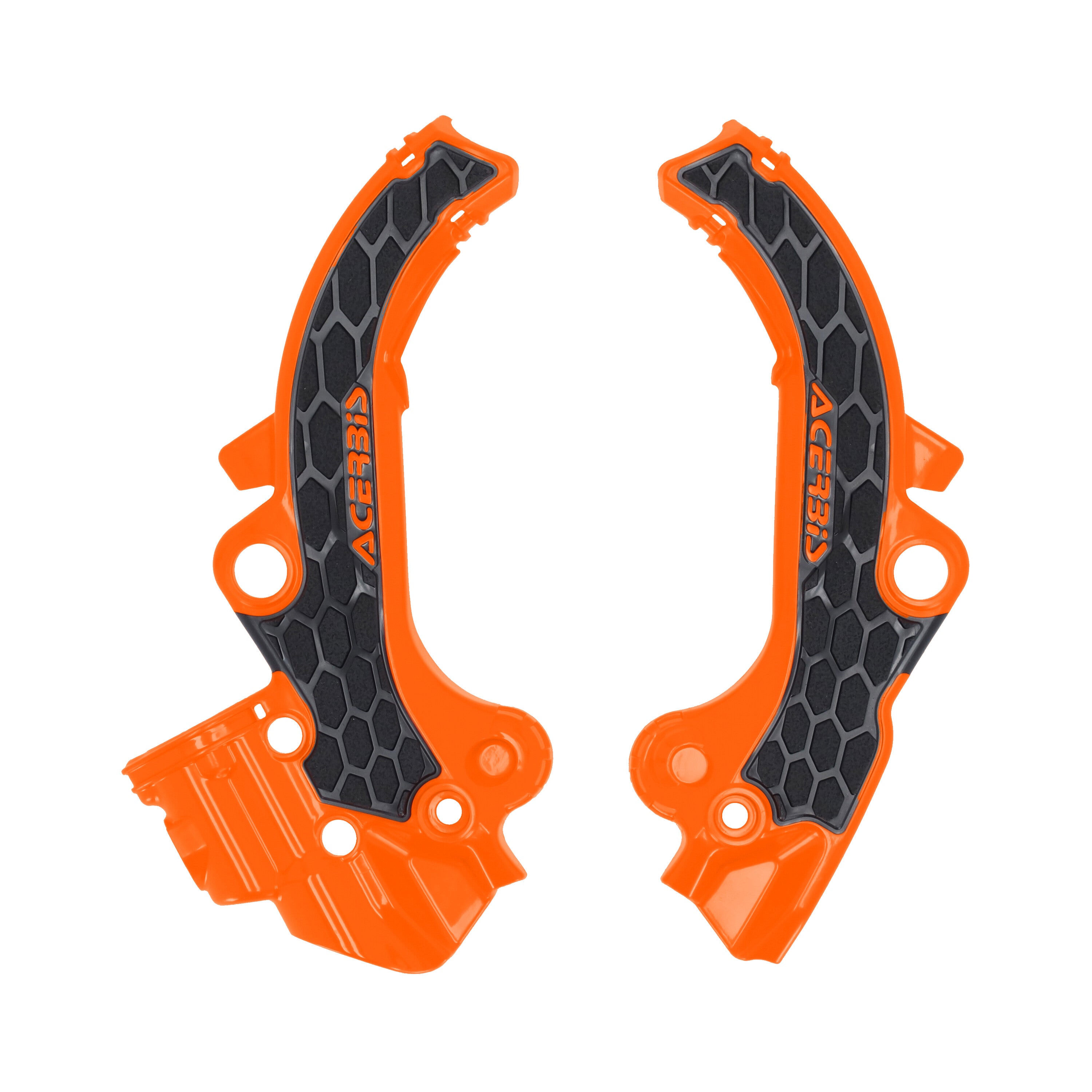 FRAME GUARDS- X-GRIP ORANGE/BLACK