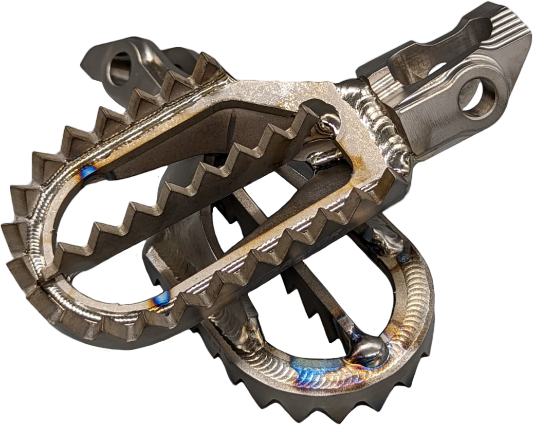 TITANIUM FOOT PEGS 5MM BACK FROM STOCK