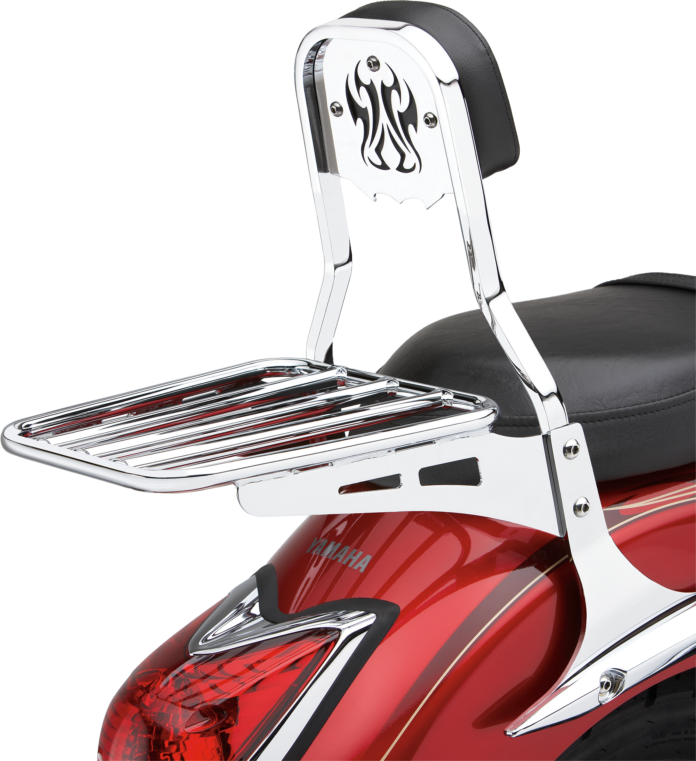 BACKREST INSERT TRIBAL CHROME FITS STD