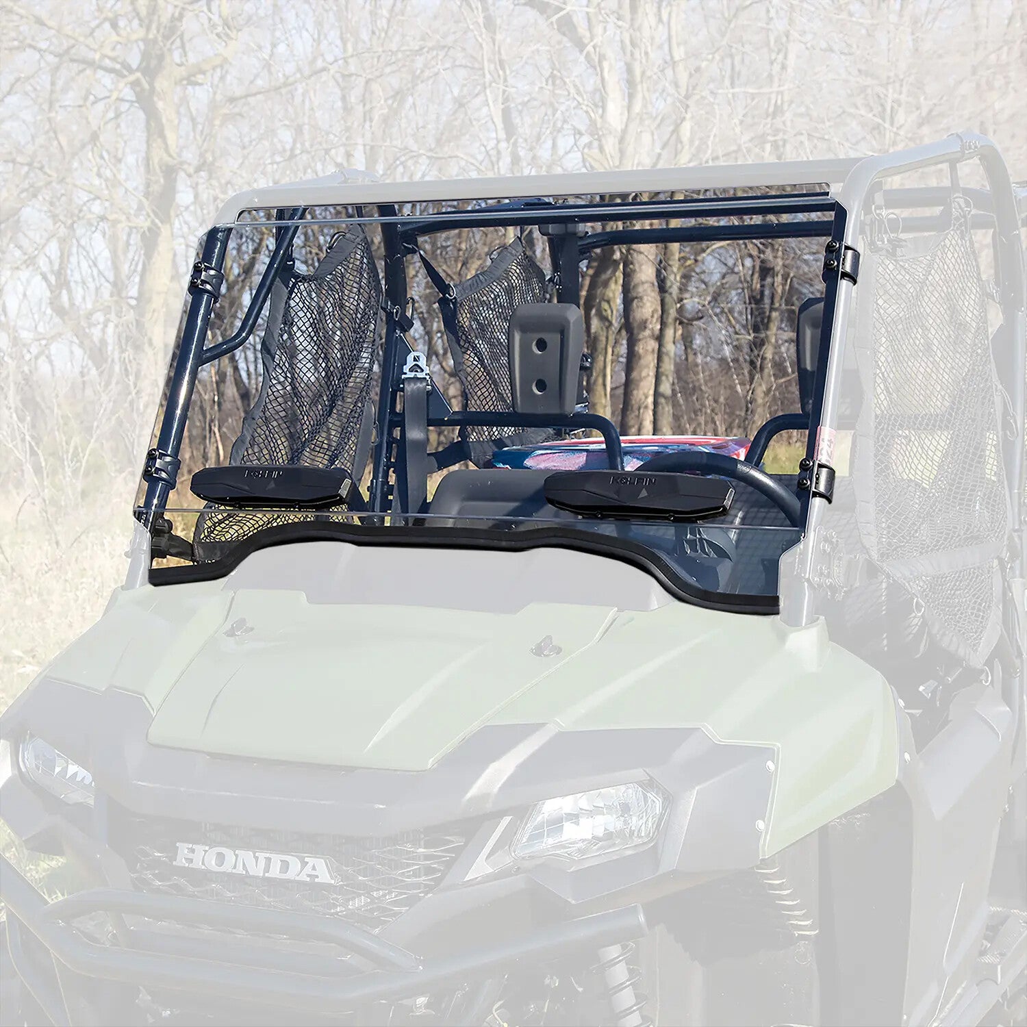 POLY FRONT WINDSHIELD FULL FIXED VENTED HON
