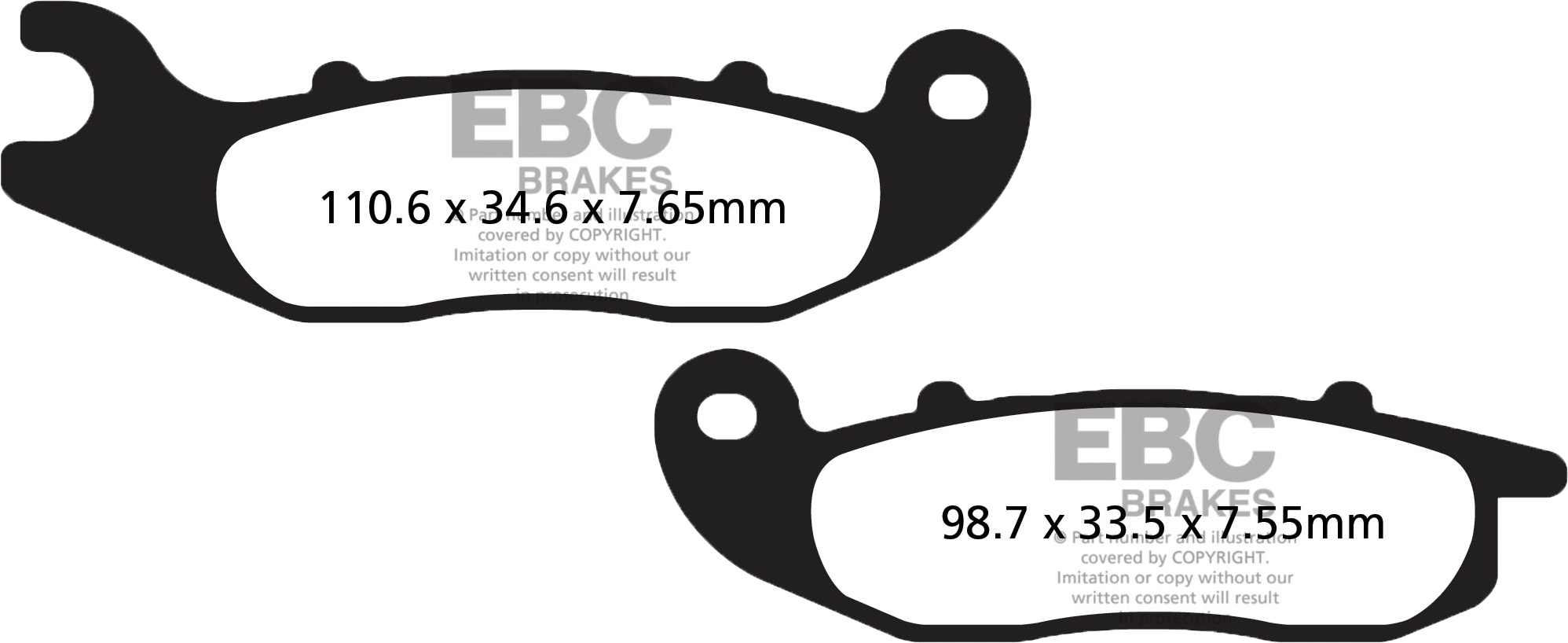 BRAKE PADS SFA693HH DOUBLE-H SINTERED