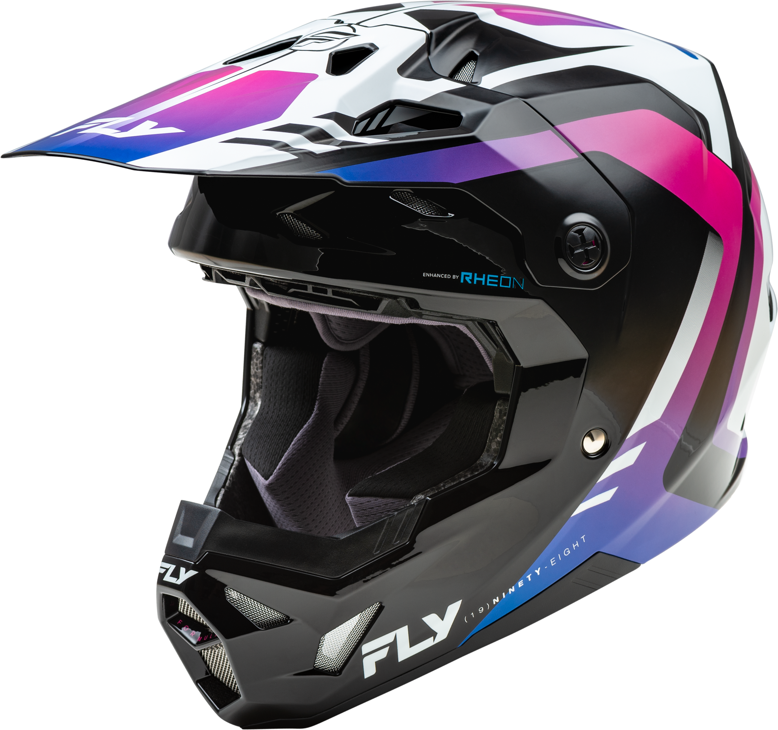FORMULA CP KRYPTON HELMET WHITE/BLACK/PURPLE 2X