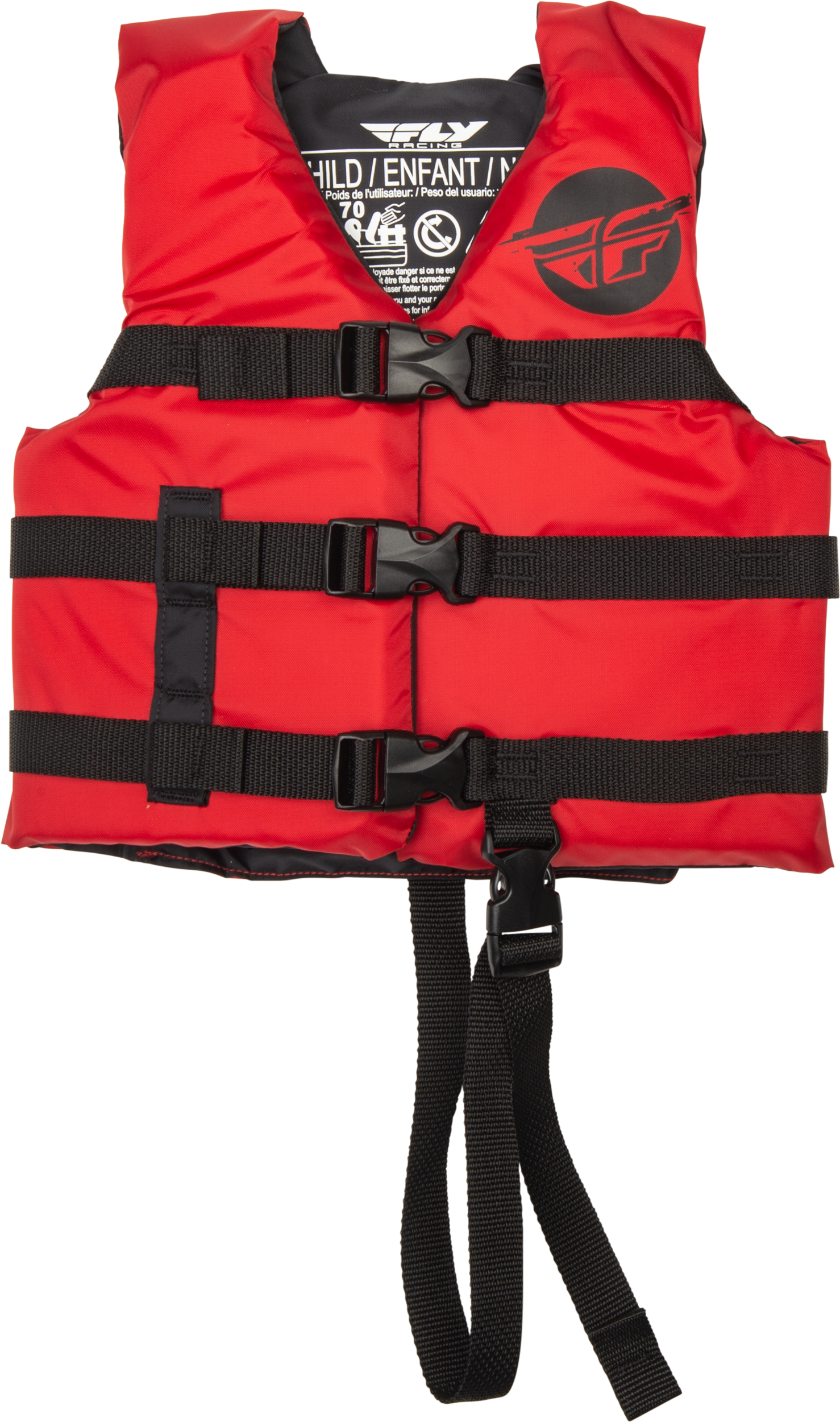 CHILD FLOTATION VEST RED/BLACK