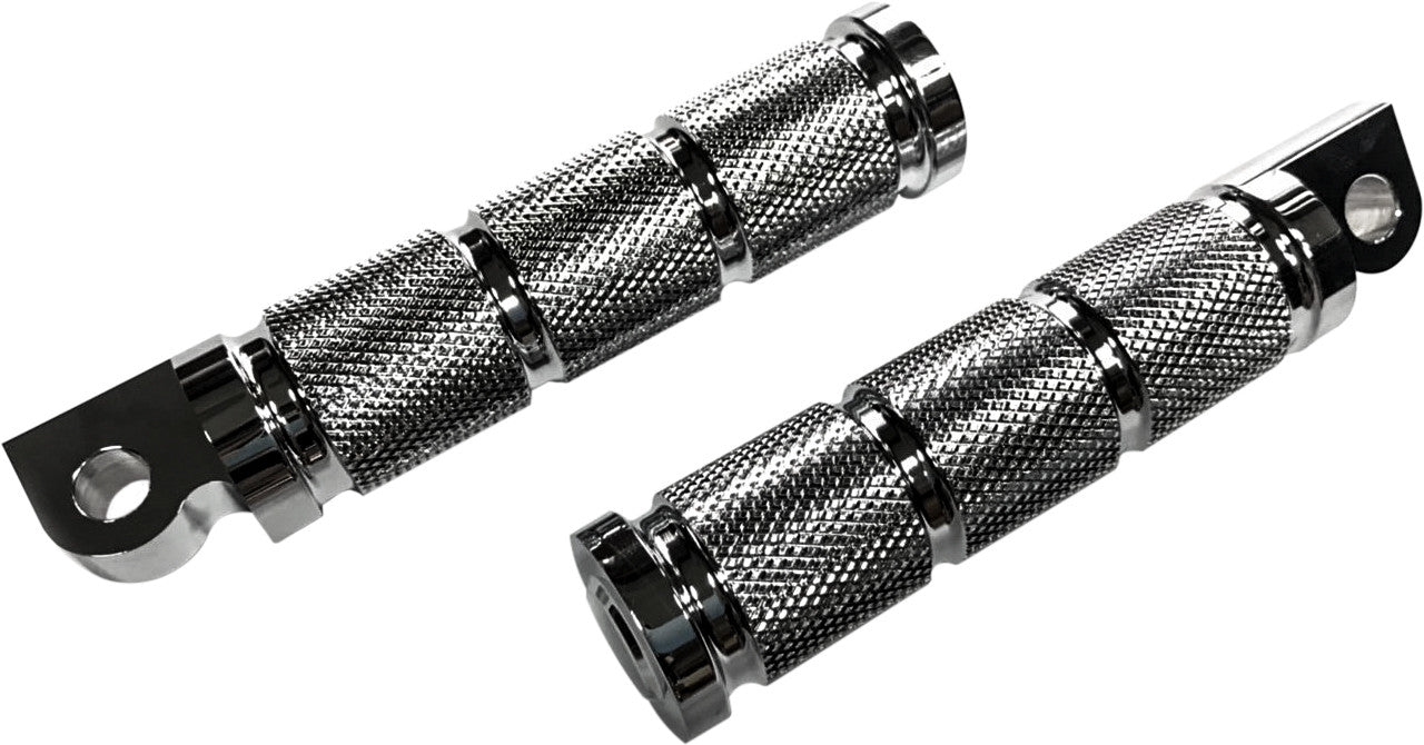 RIDER FOOTPEGS RETRO CHROME 86-17