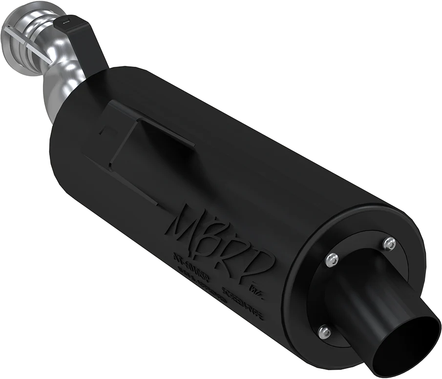 SINGLE SLIP-ON SYSTEM W/ 4.25" SPORT MUFFLER BLK