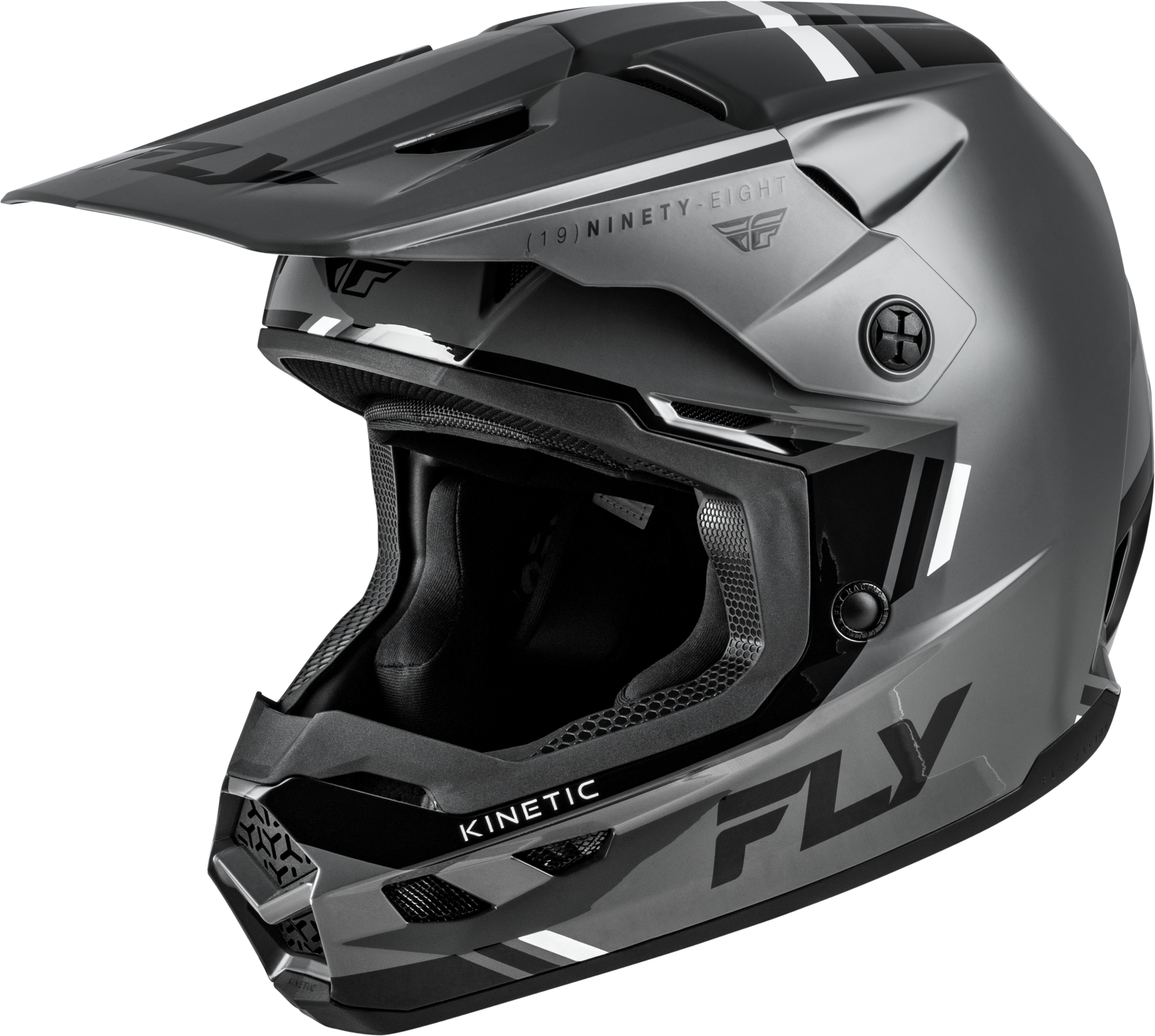 KINETIC VERDICT HELMET GREY/BLACK/WHITE LG