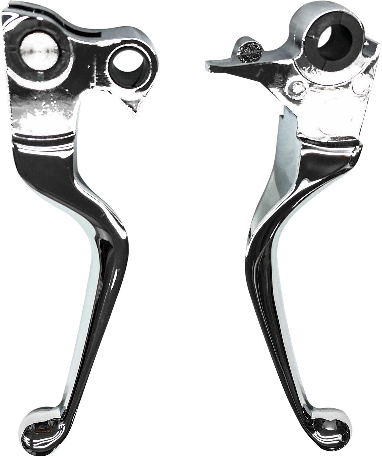 SMOOTH LEVER SET CHROME BT 07-16 EXCEPT FLT 08-UP